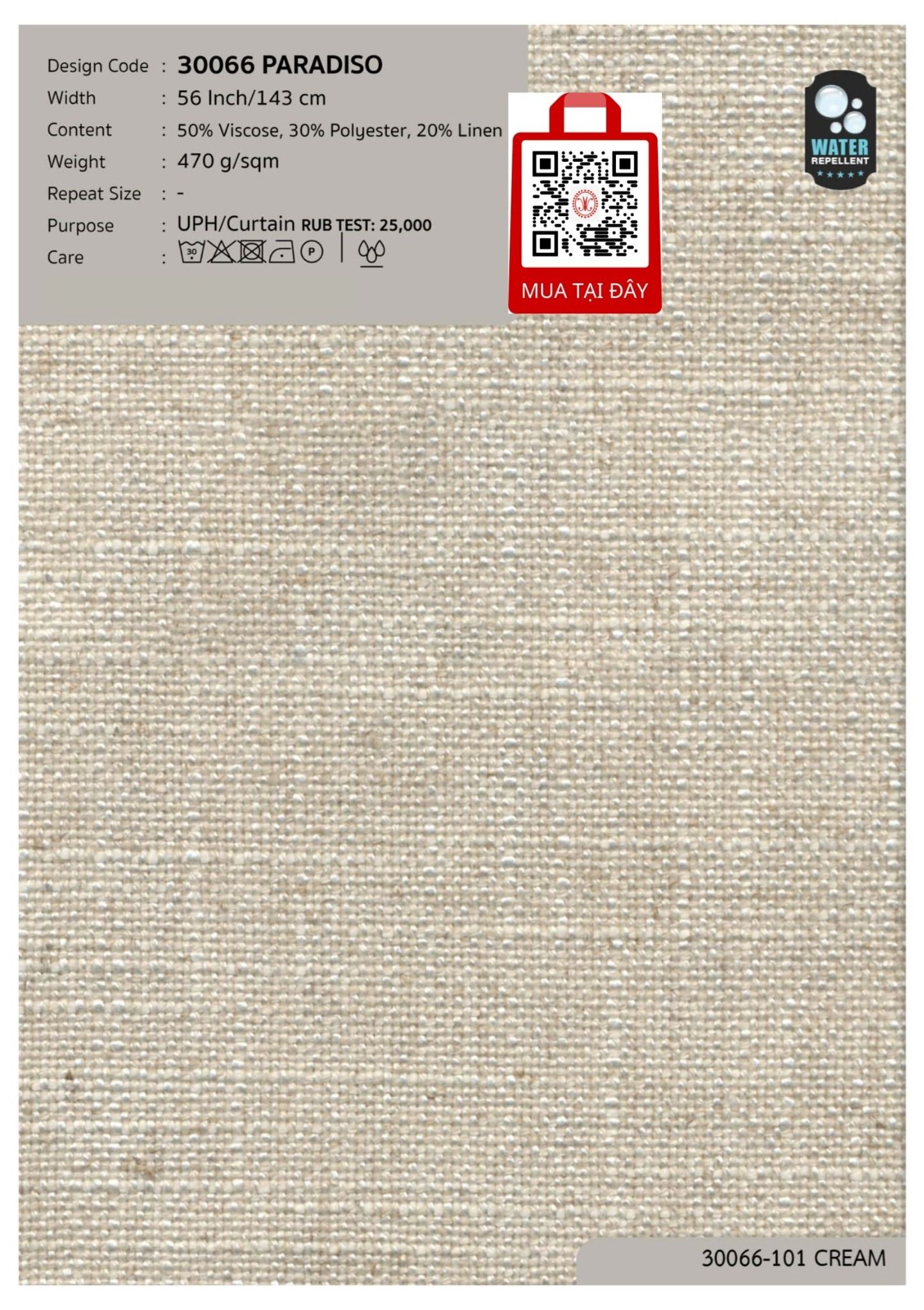 Vải đa chức năng may màn 2024 LINEN LOOKS