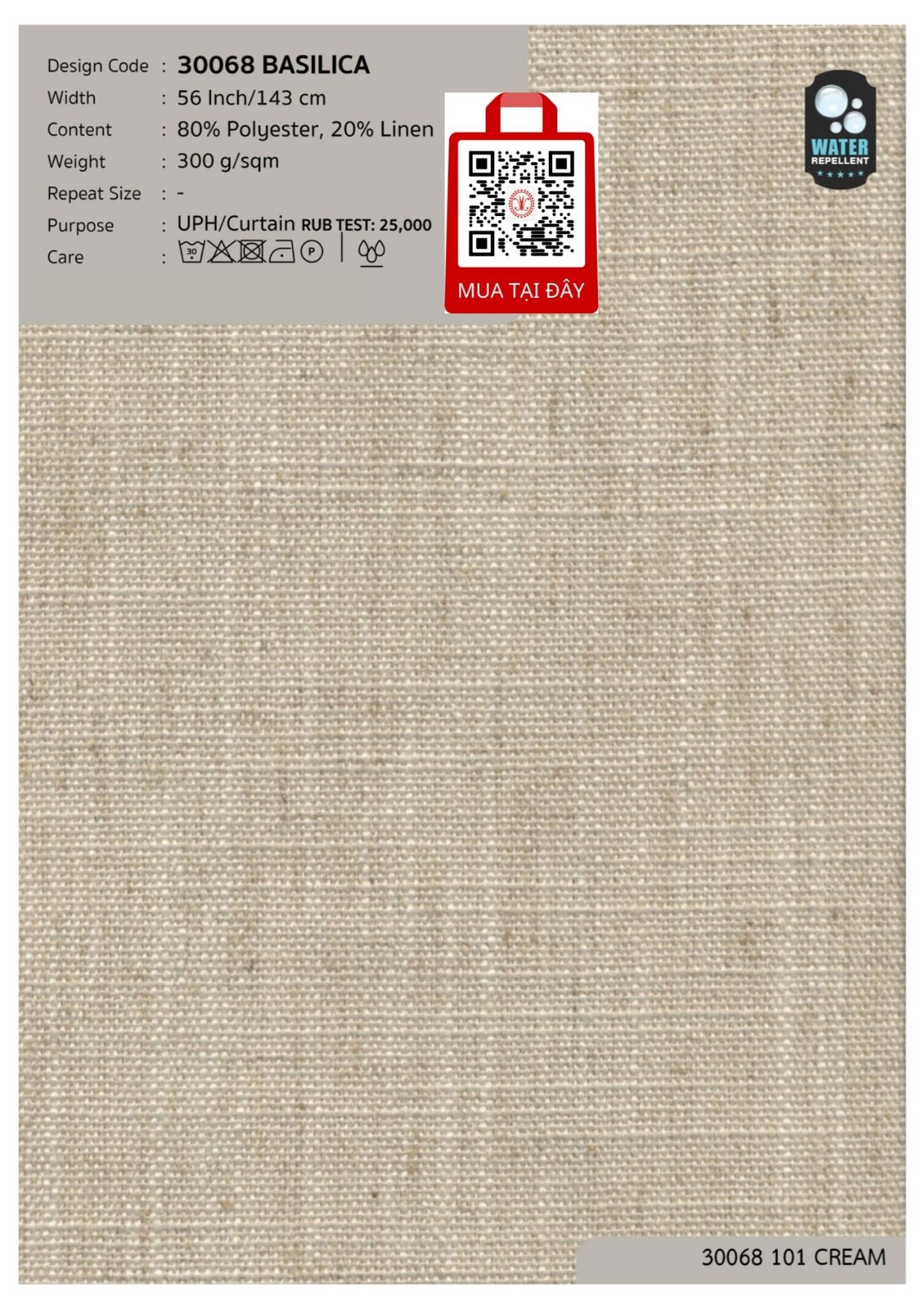 Vải đa chức năng may màn 2024 LINEN LOOKS