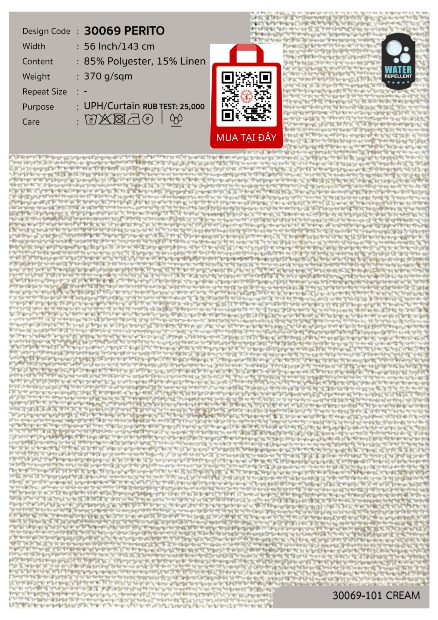 Vải đa chức năng may màn 2024 LINEN LOOKS