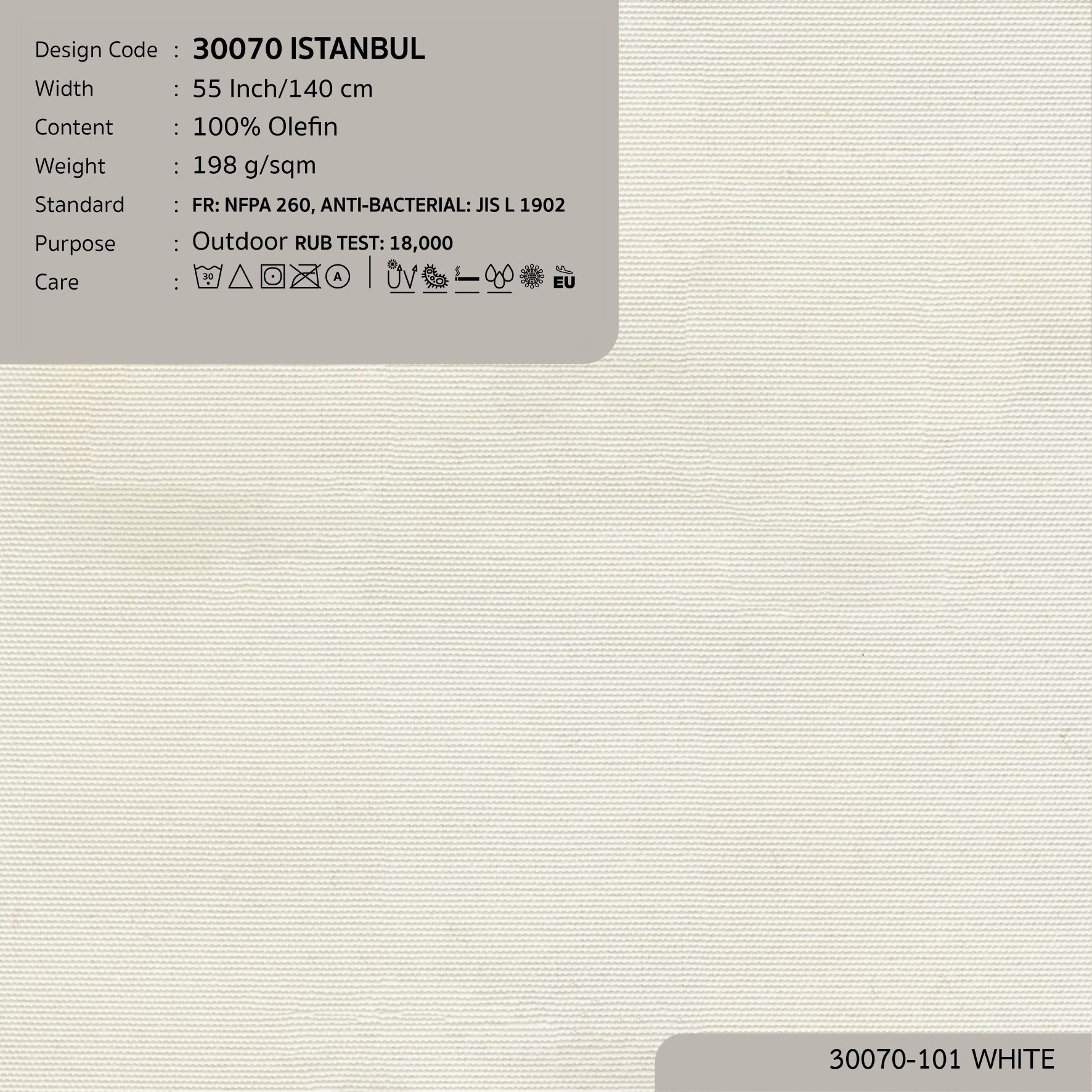 30070 vải ngoài trời ISTANBUL 16 màu copyright 2023