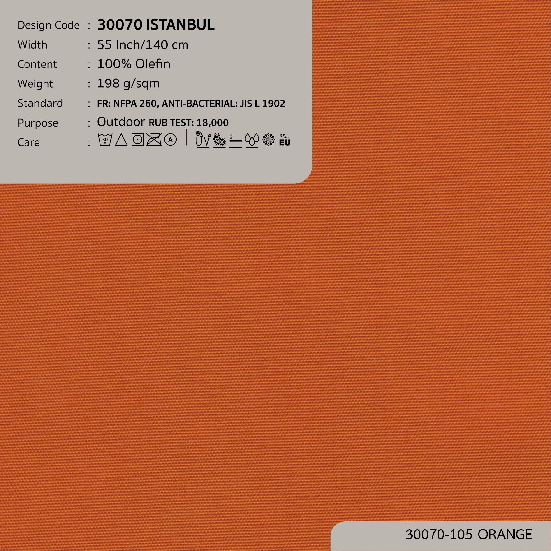 30070 vải ngoài trời ISTANBUL 16 màu copyright 2023