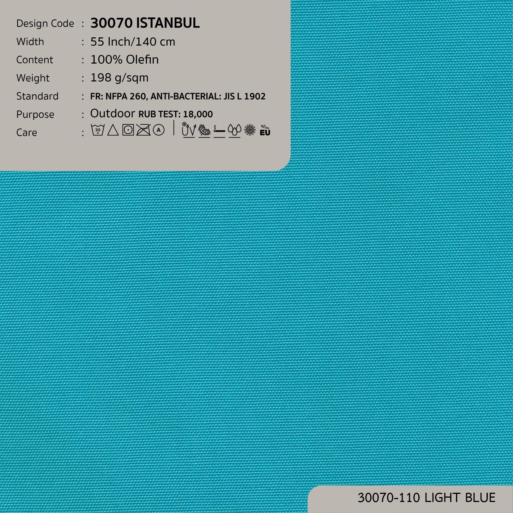 30070 vải ngoài trời ISTANBUL 16 màu copyright 2023