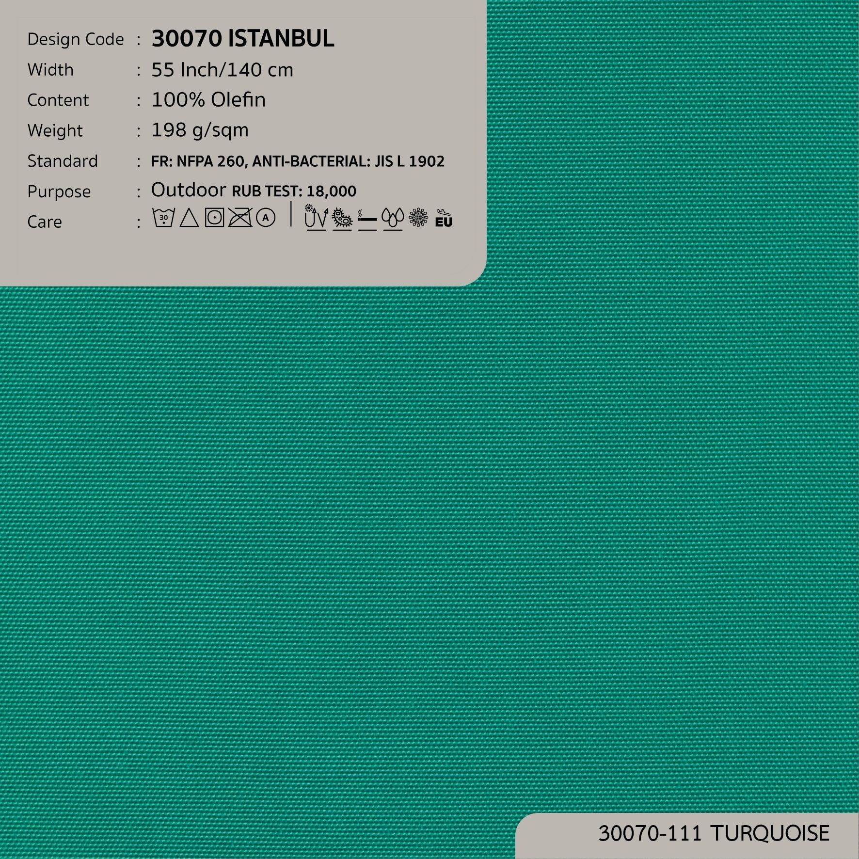 30070 vải ngoài trời ISTANBUL 16 màu copyright 2023