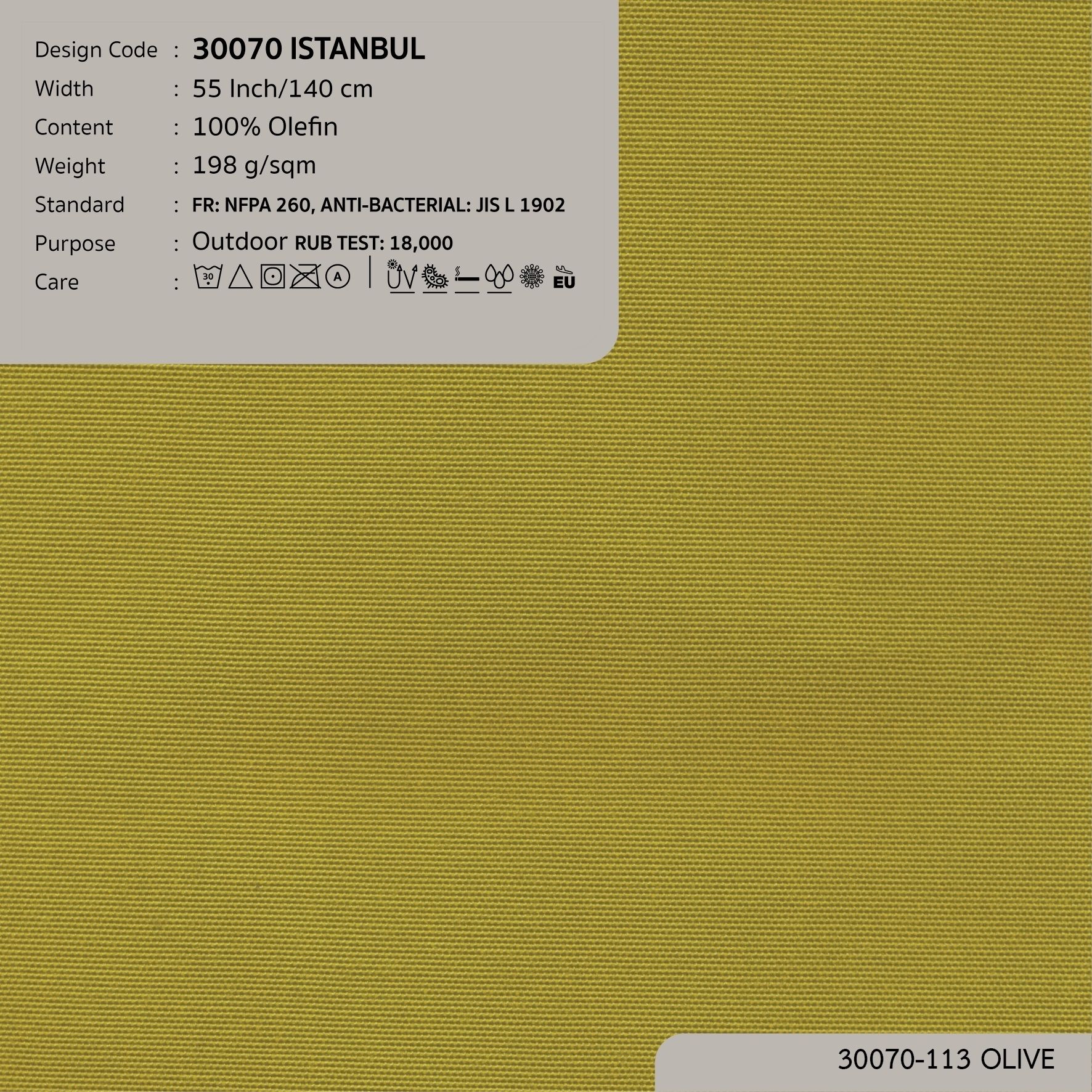 30070 vải ngoài trời ISTANBUL 16 màu copyright 2023
