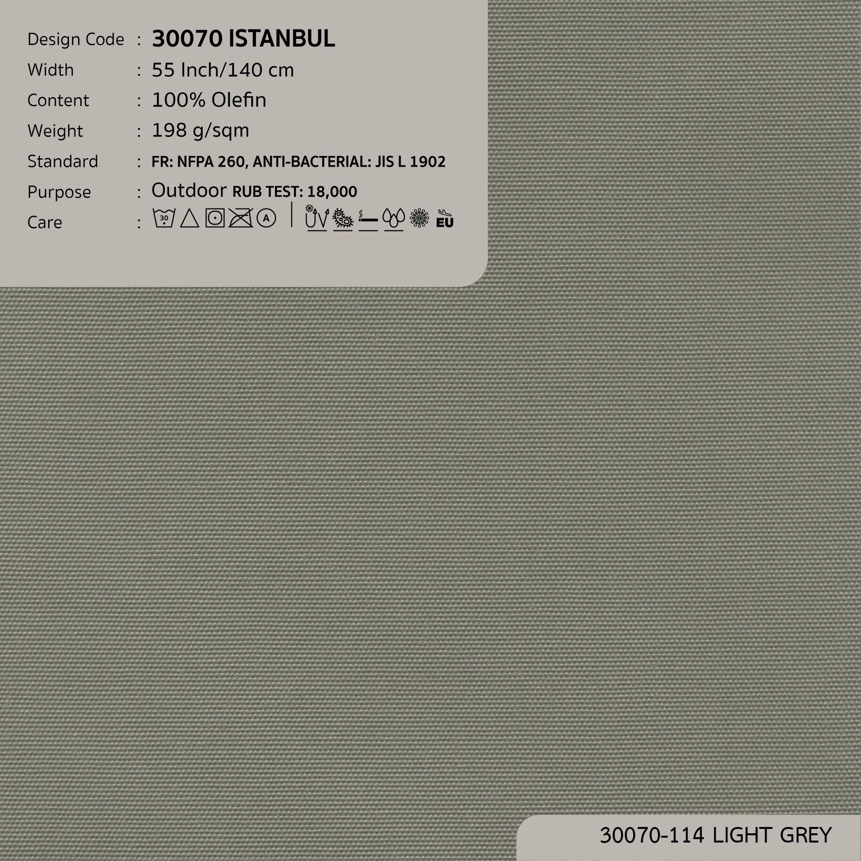 30070 vải ngoài trời ISTANBUL 16 màu copyright 2023
