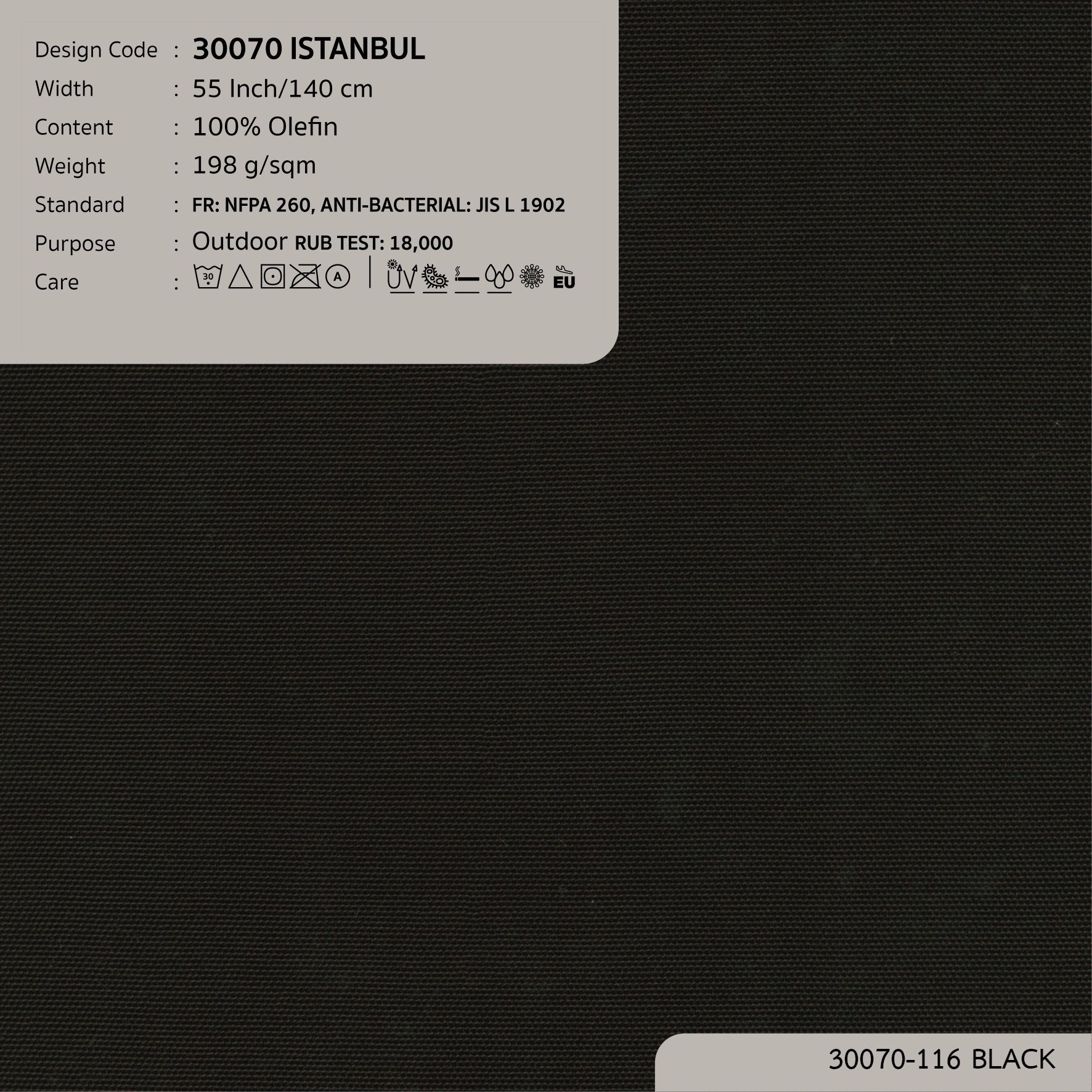 30070 vải ngoài trời ISTANBUL 16 màu copyright 2023
