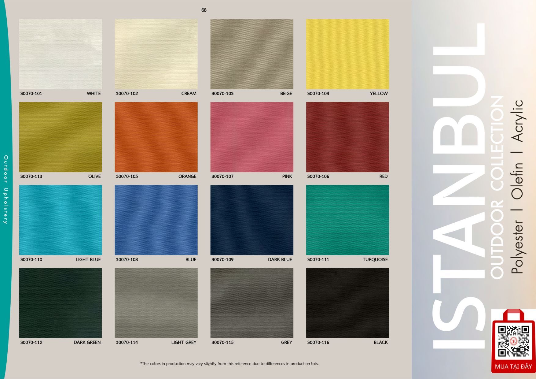 Vải Ngoài Trời 2024 Hints of Nature ISTANBUL OUTDOOR COLLECTION