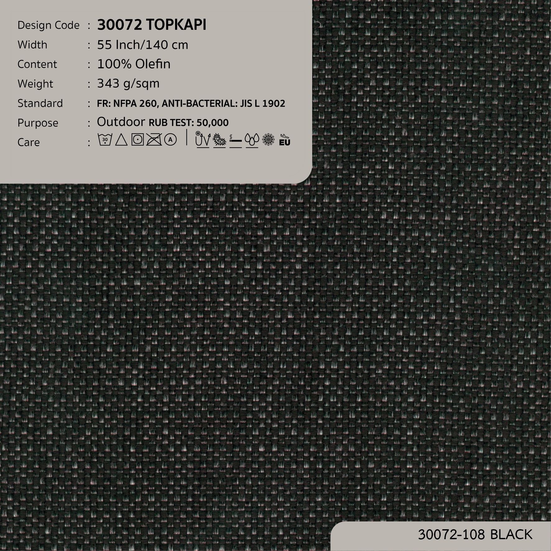 30072 vải ngoài trời TOPKAPI tại nhà máy