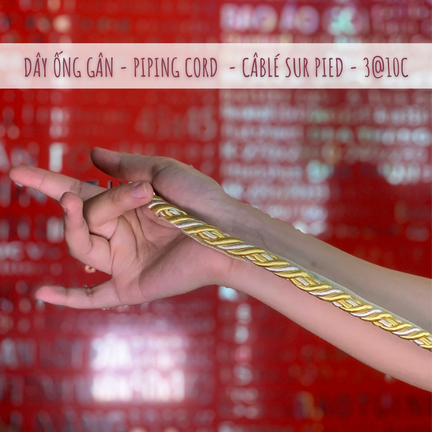 Z thanh lý các loại dây viền trang trí có sẵn tại DOLCE Gallery