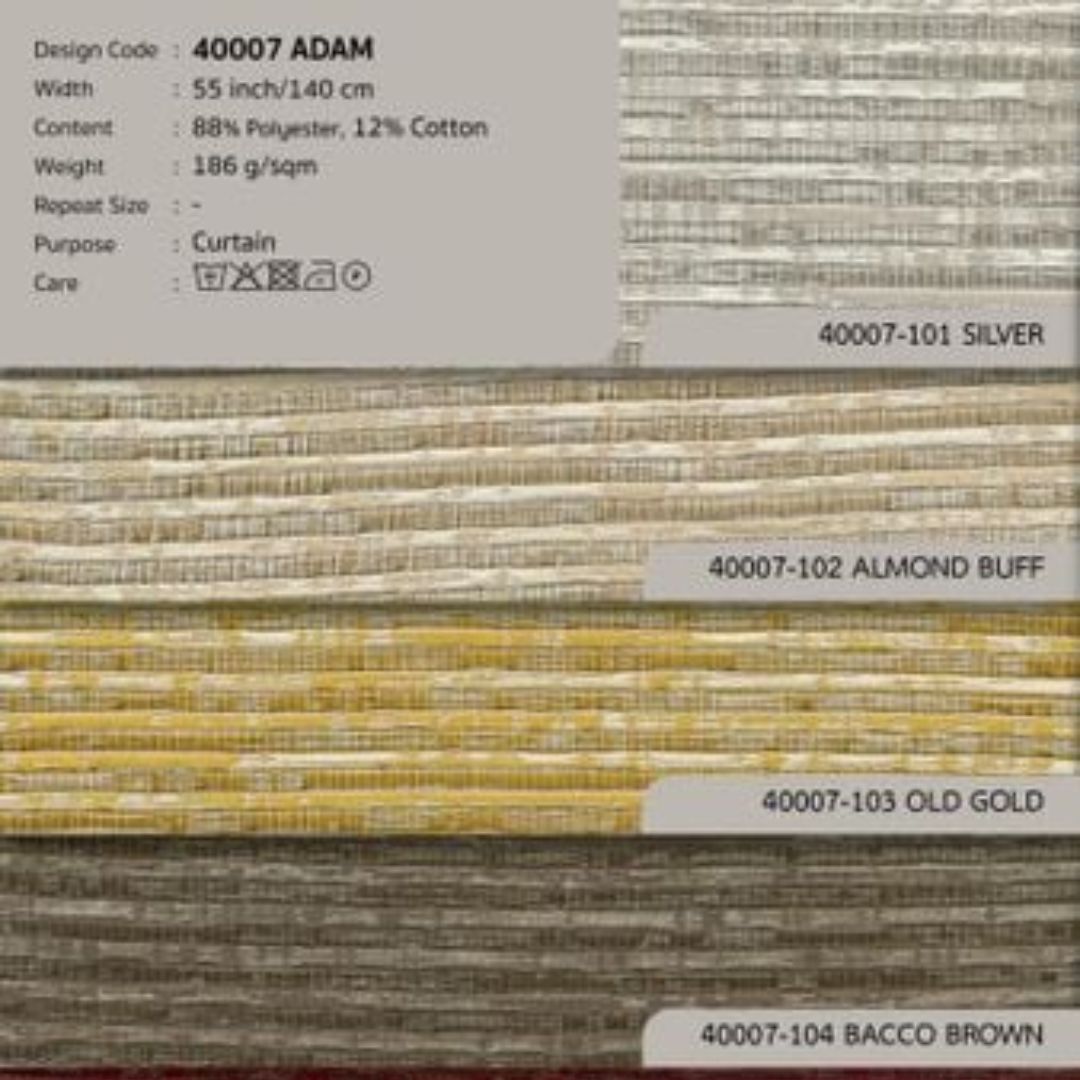 40007 vải màn rèm cửa ADAM tại nhà máy