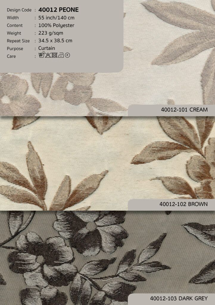 40012 vải màn rèm cửa CHARMING CHINTZ PEONE tại nhà máy