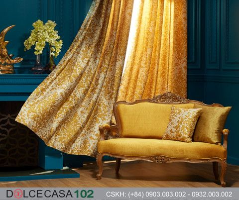 40020 vải màn rèm cửa BAROQUE tại nhà máy