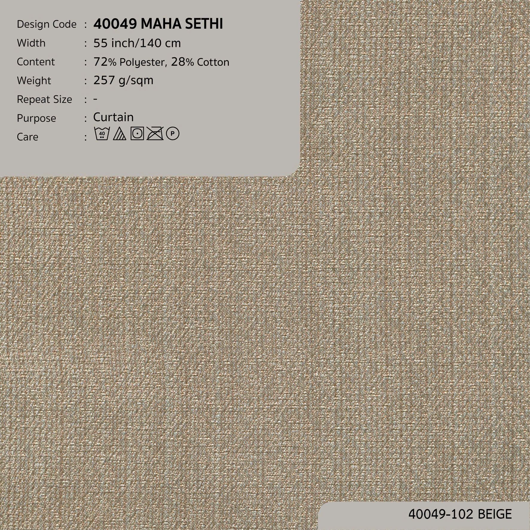 40049 vải màn rèm cửa MAHA SETHI tại nhà máy