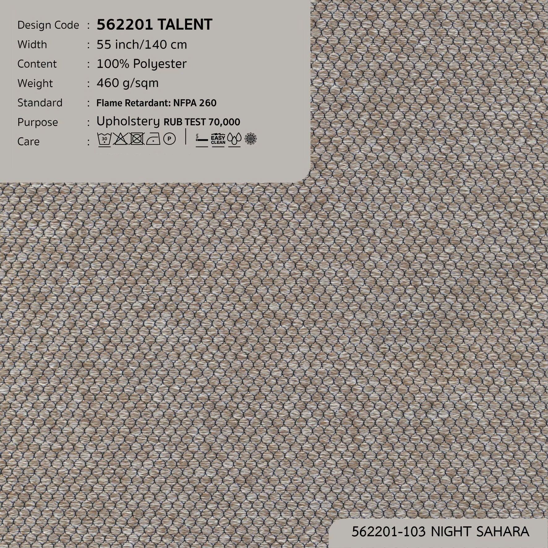 562201 vải bọc nệm ghế TALENT tại DOLCE Gallery