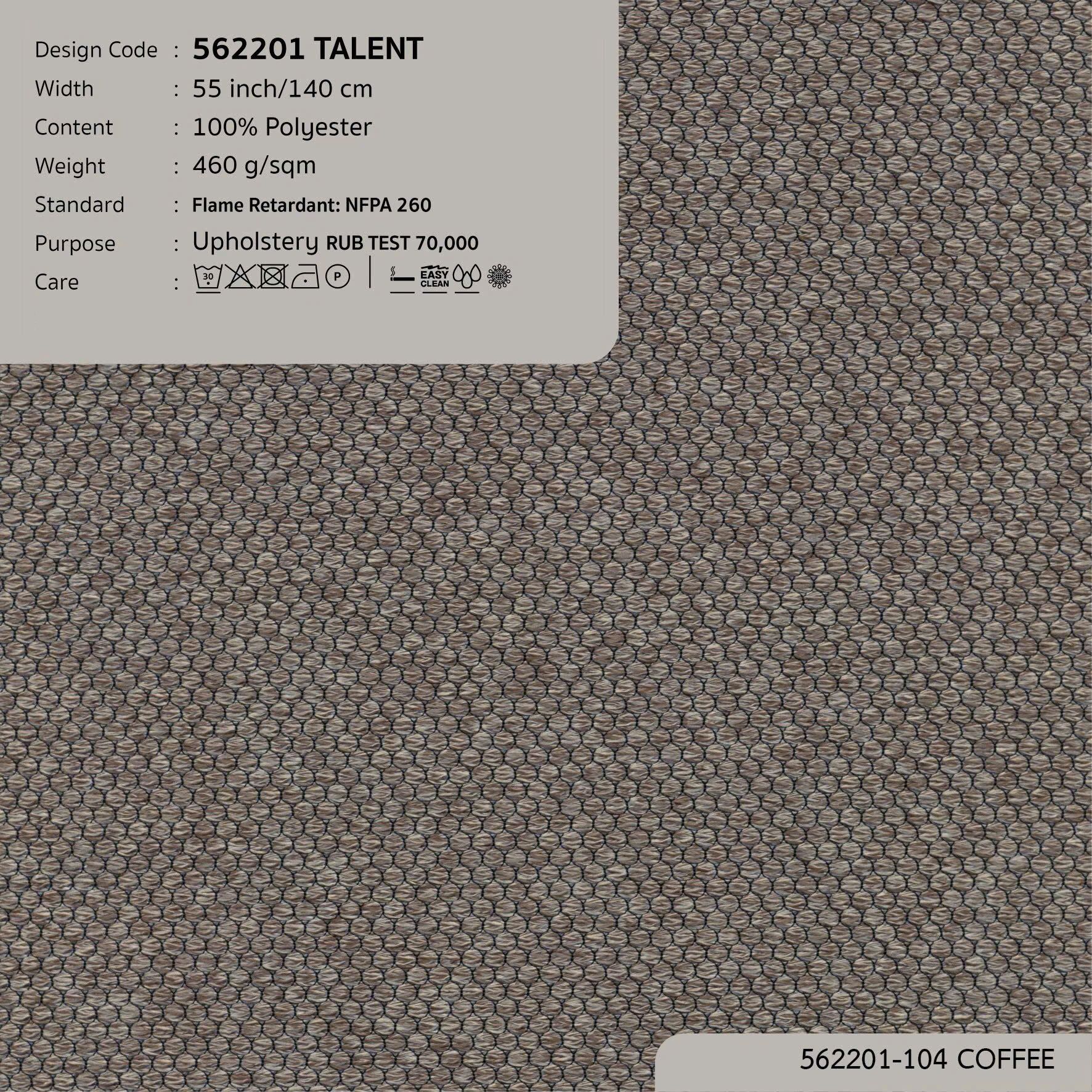 562201 vải bọc nệm ghế TALENT tại DOLCE Gallery