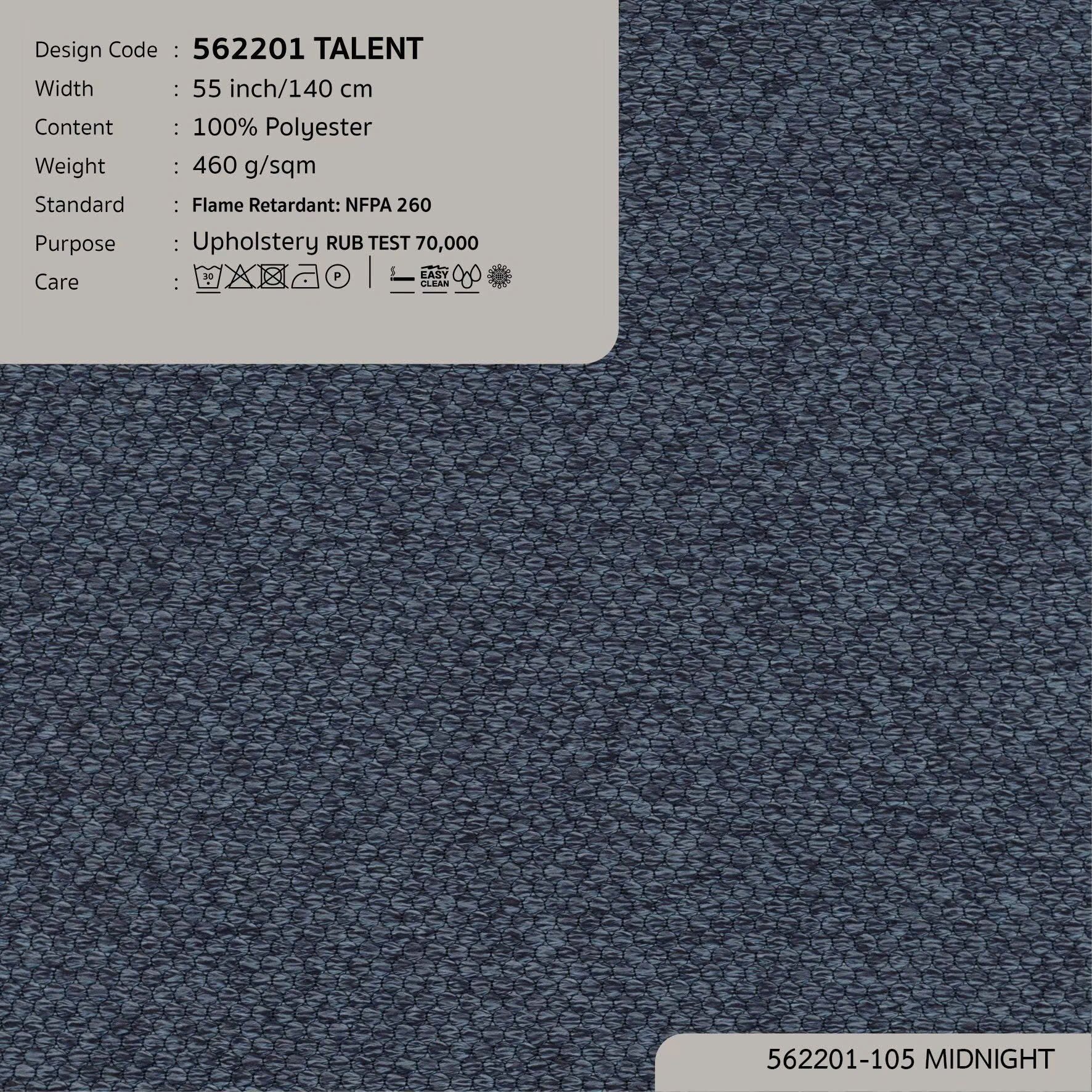 562201 vải bọc nệm ghế TALENT tại DOLCE Gallery