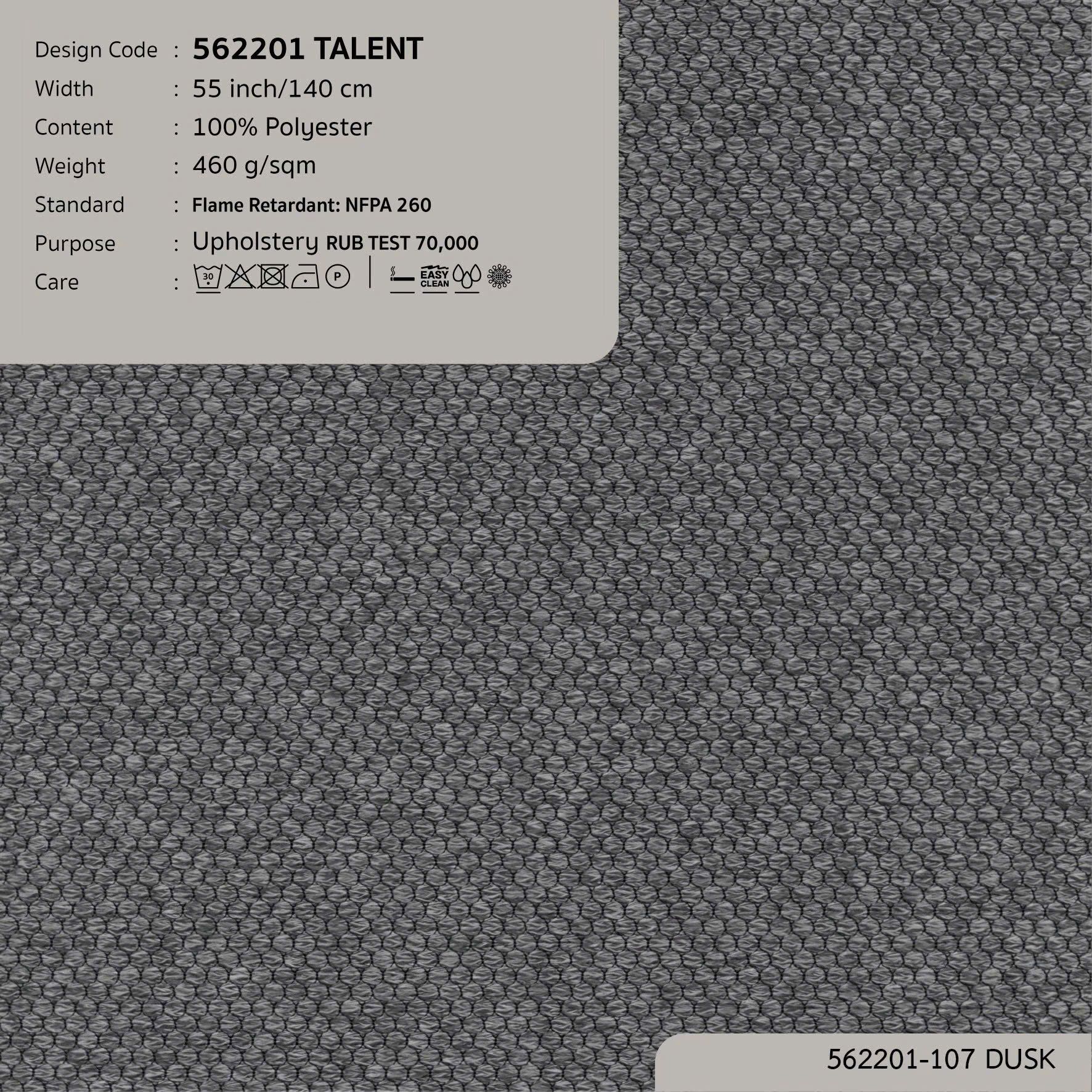 562201 vải bọc nệm ghế TALENT tại DOLCE Gallery