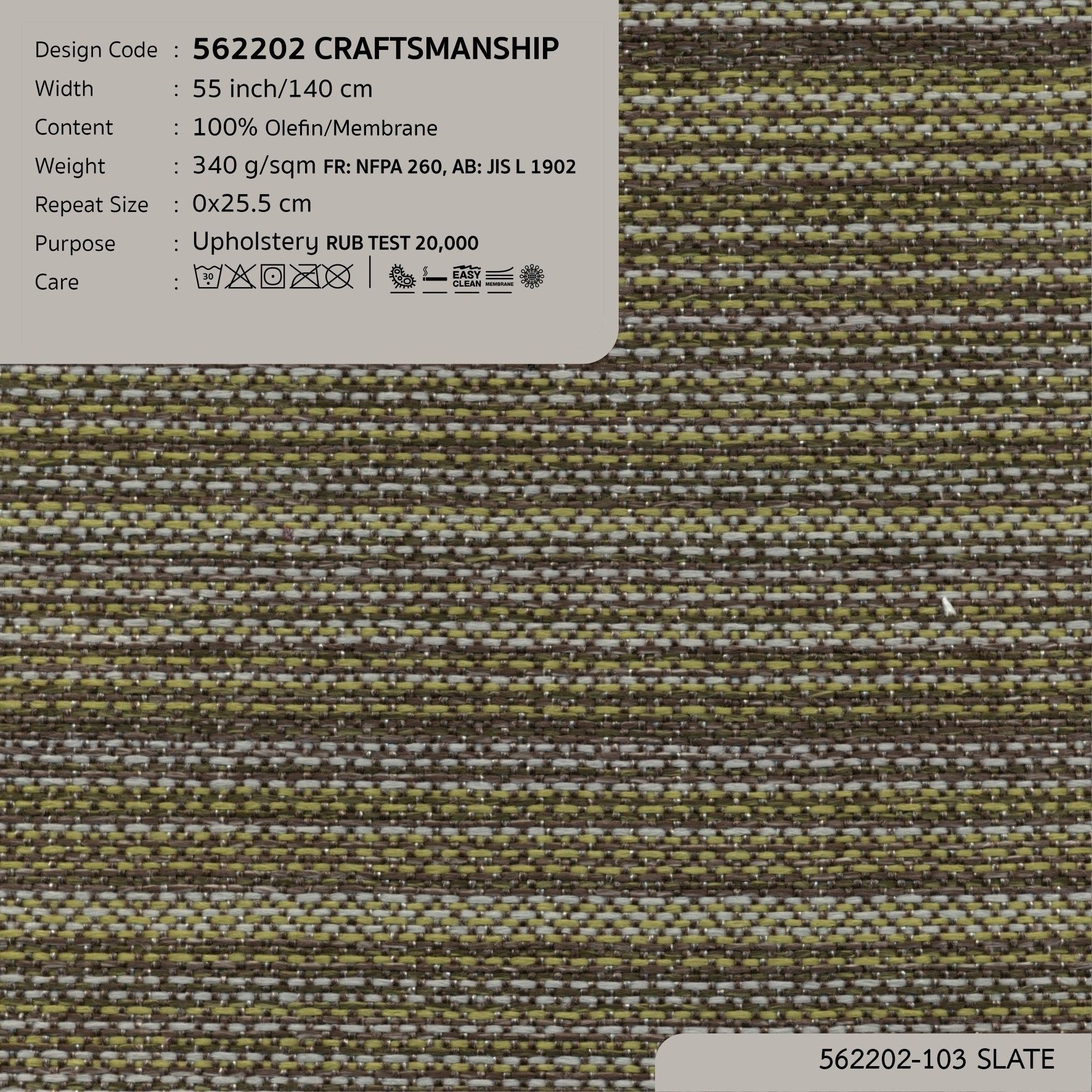562202 vải bọc nệm ghế CRAFTMANSHIP tại nhà máy