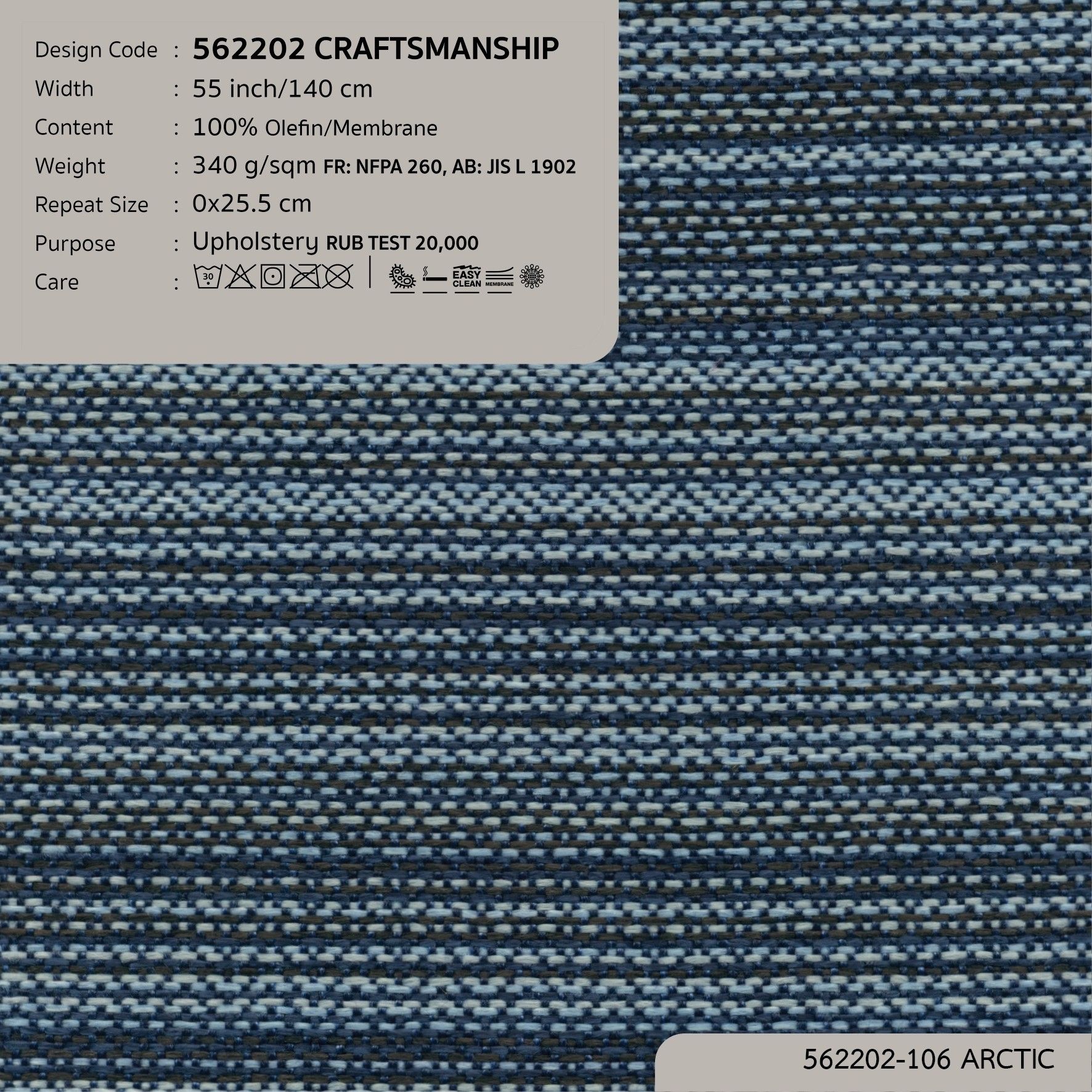 562202 vải bọc nệm ghế CRAFTMANSHIP tại nhà máy