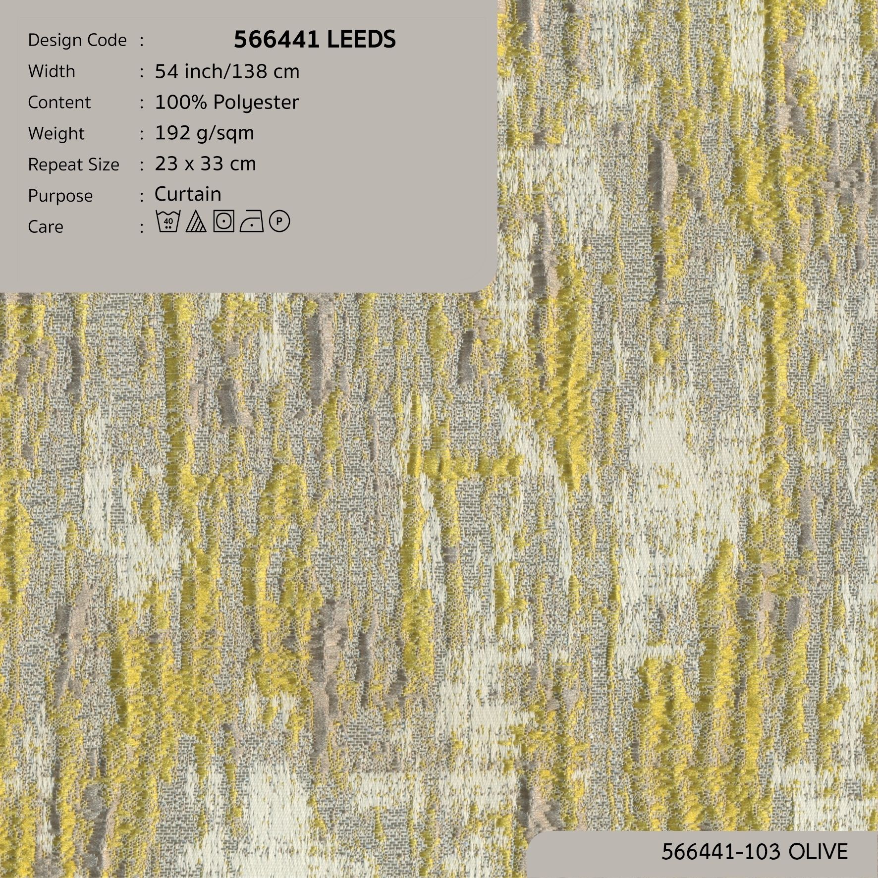 566441 vải màn rèm cửa LEEDS 6 màu copyright 2024