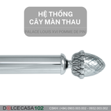  LOUIS XVI POMME DE PIN HỆ THỐNG CÂY MÀN THAU CỔ ĐIỂN MẠ CRÔM 