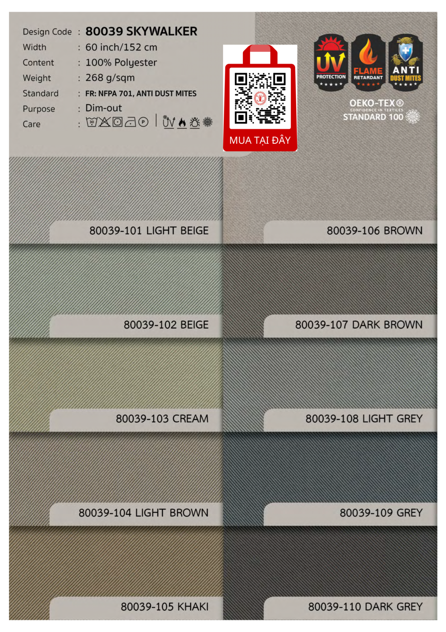Vải Giảm Sáng 90% Dim-Out 2024 GLOAMING