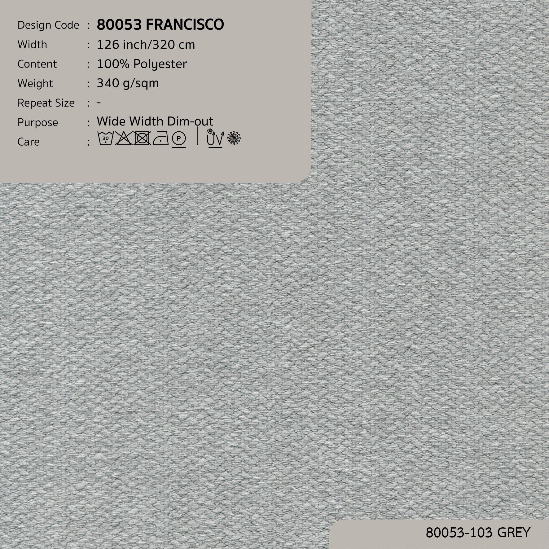 80053 vải giảm sáng FRANCISCO tại nhà máy