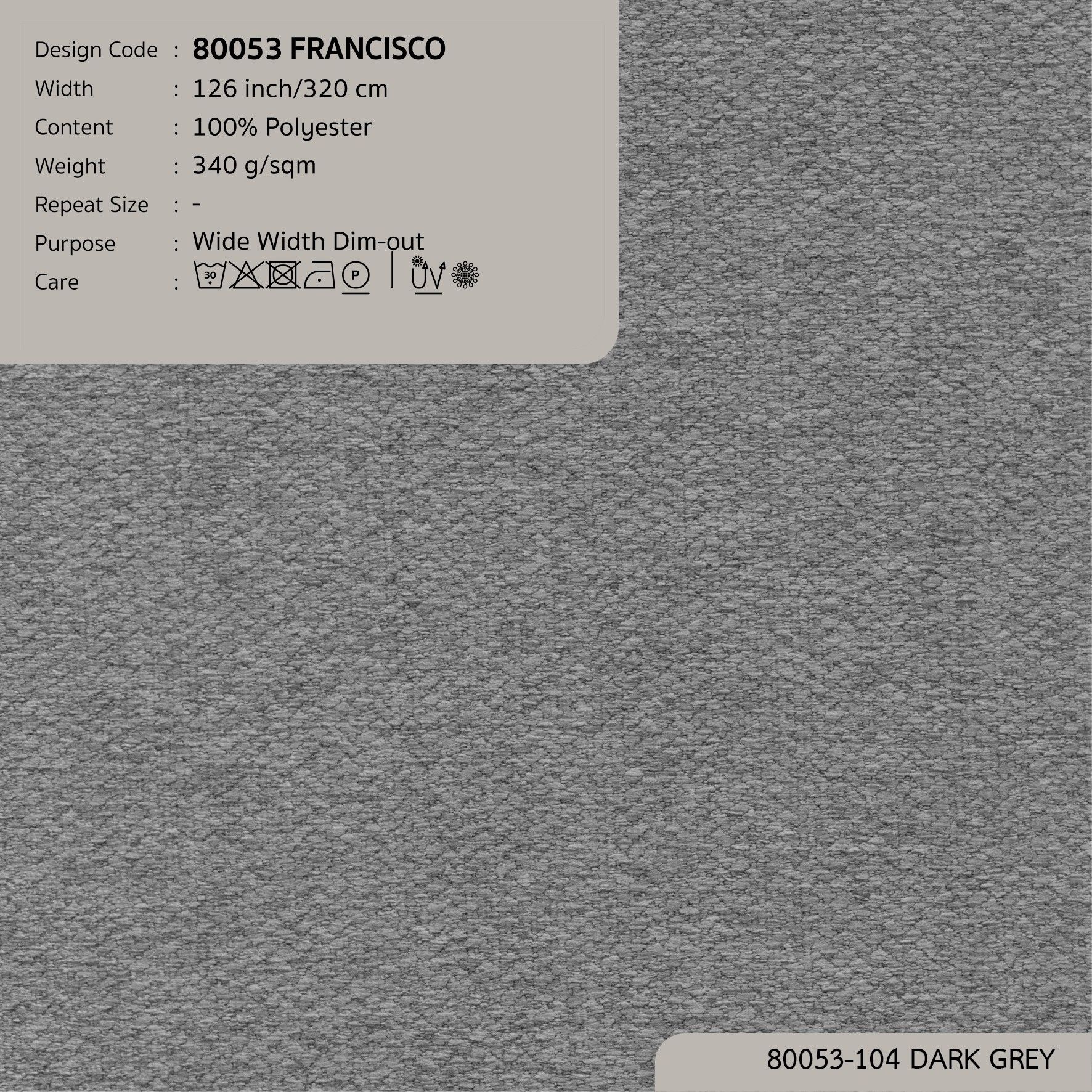 80053 vải giảm sáng FRANCISCO tại DOLCE Gallery