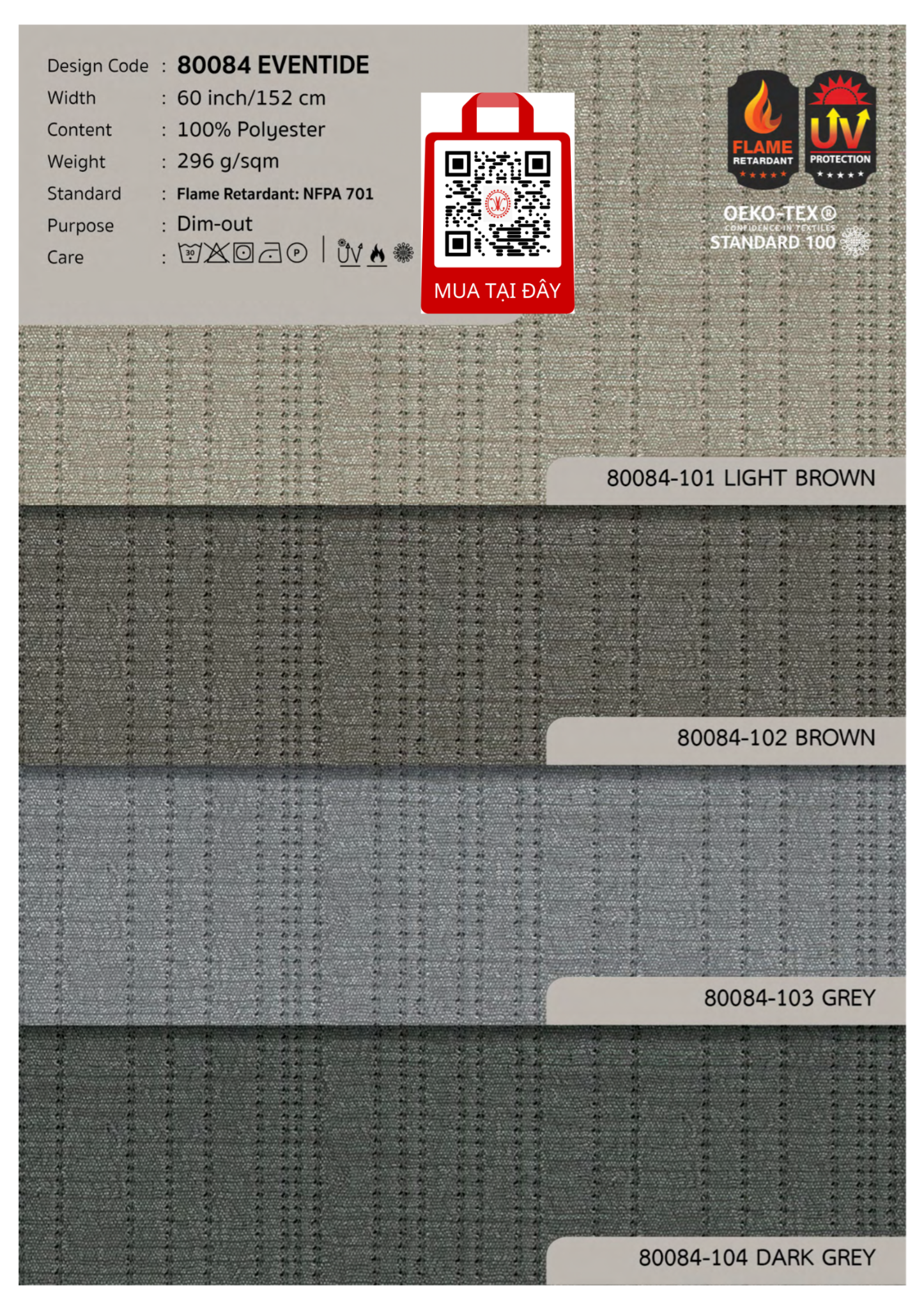 Vải Giảm Sáng 90% Dim-Out 2024 GLOAMING