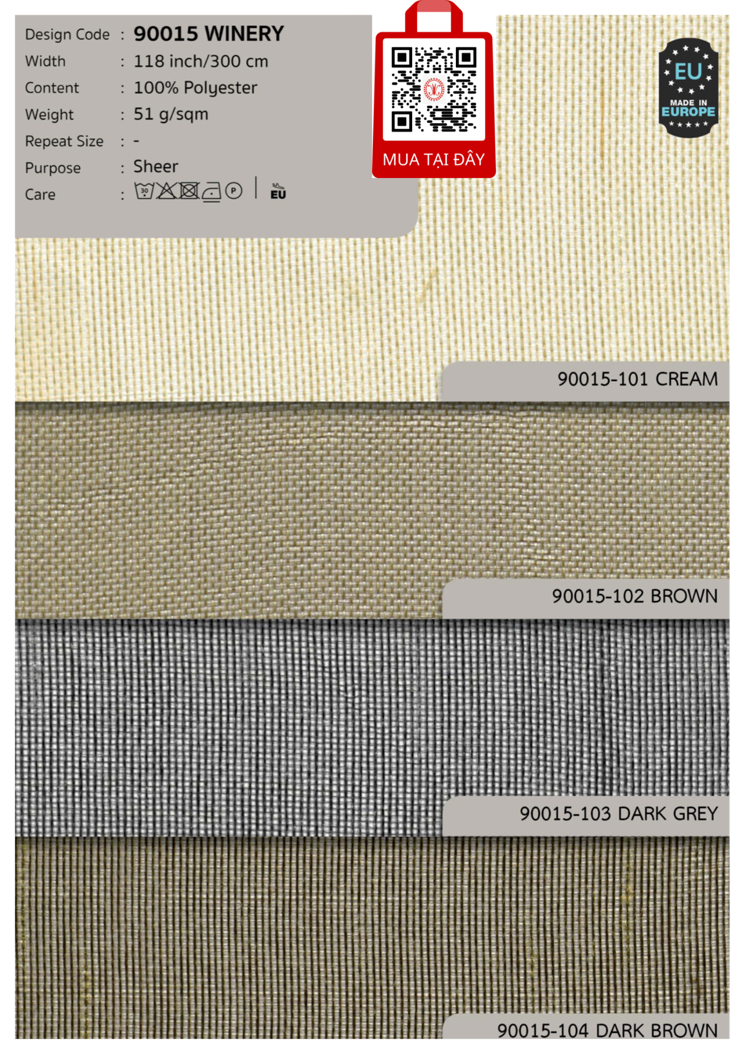 Vải màn rèm gió 2024 Something Precious Sheer And Voile Fabrics I