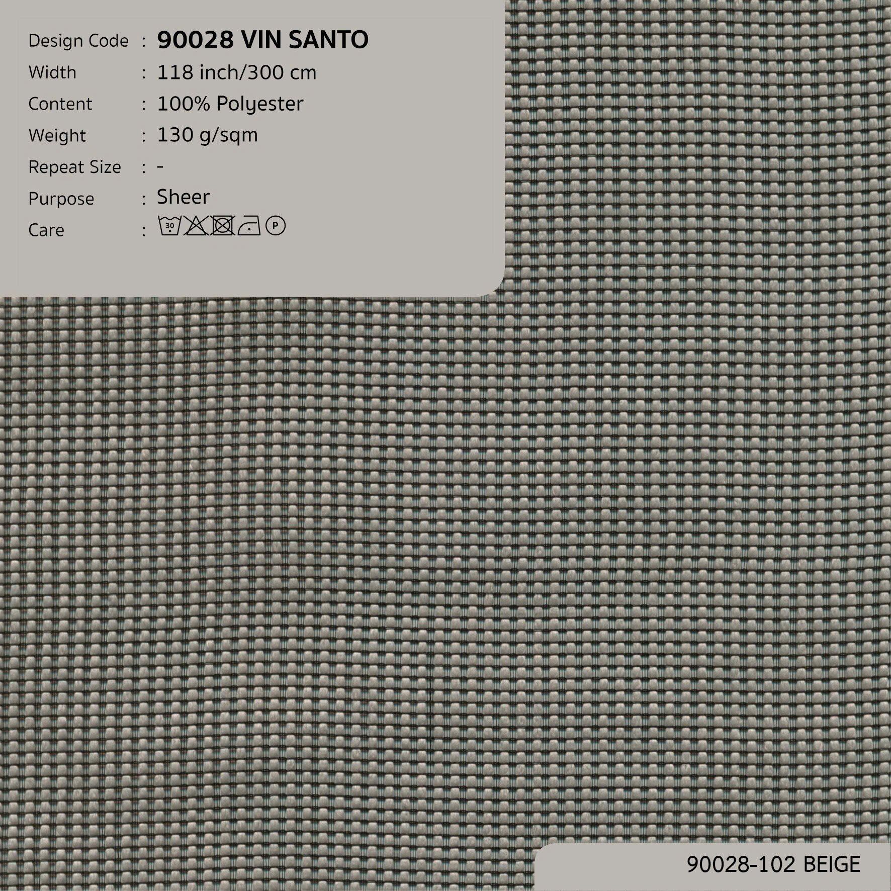 90028 vải màn rèm gió VIN SANTO tại nhà máy