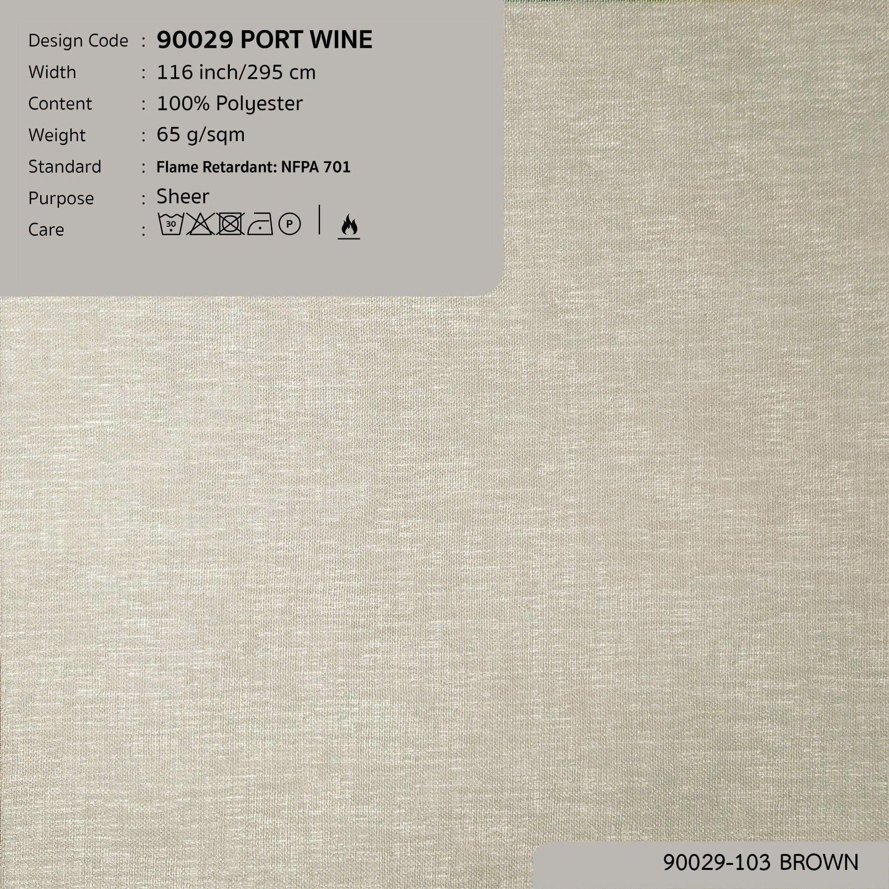 90029 vải màn rèm gió PORT WINE tại nhà máy