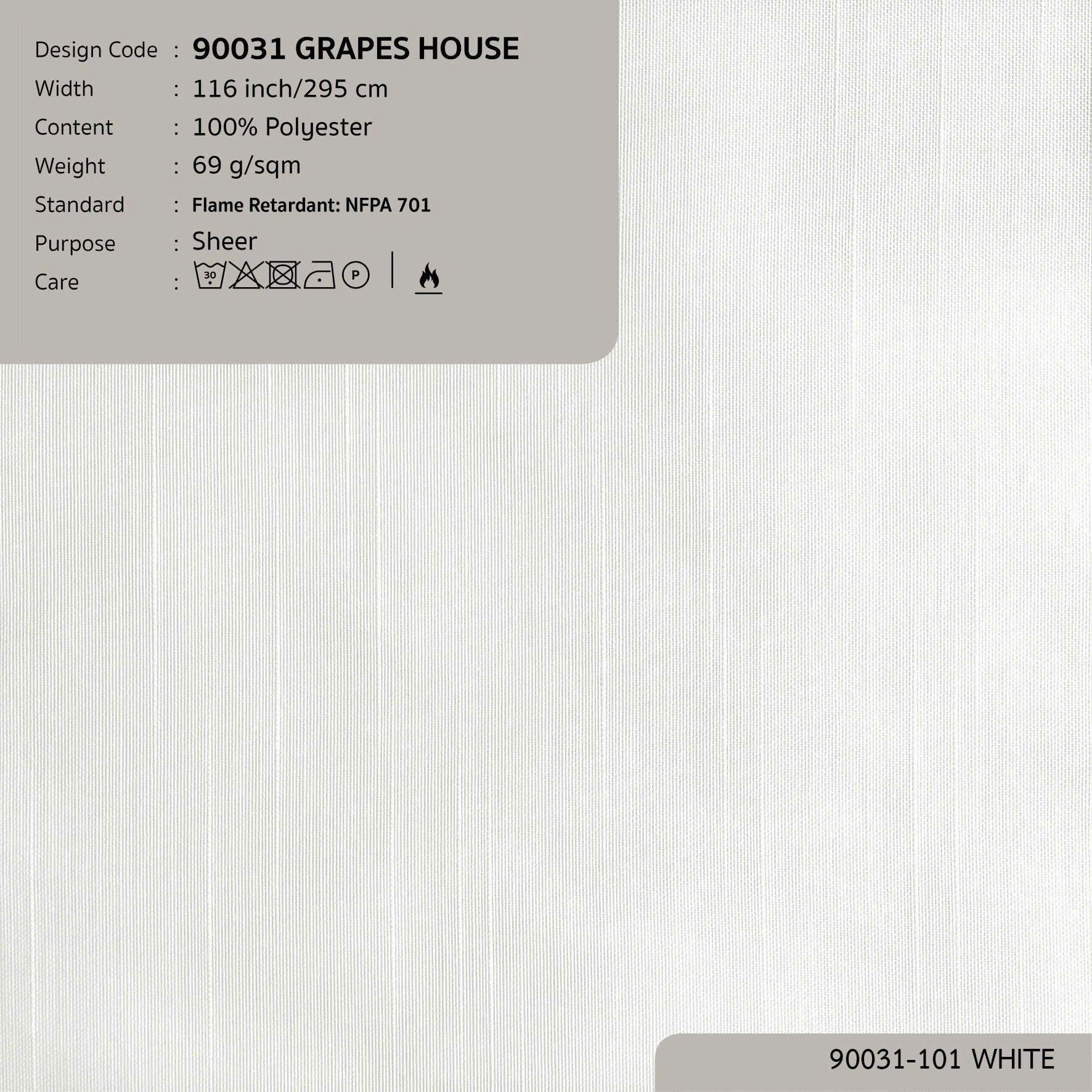 90031 vải màn rèm gió GRAPES HOUSE tại nhà máy