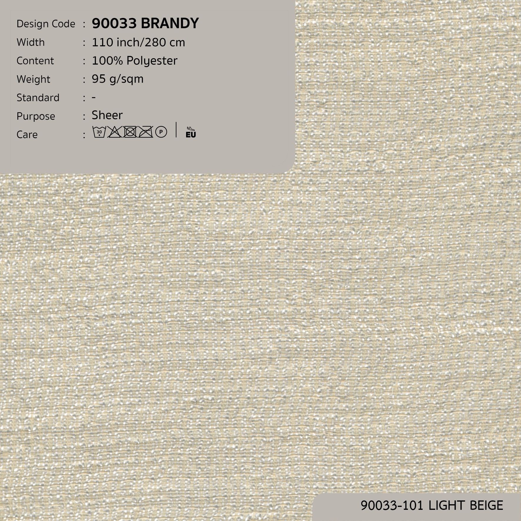 90033 vải màn rèm gió BRANDY tại DOLCE Gallery