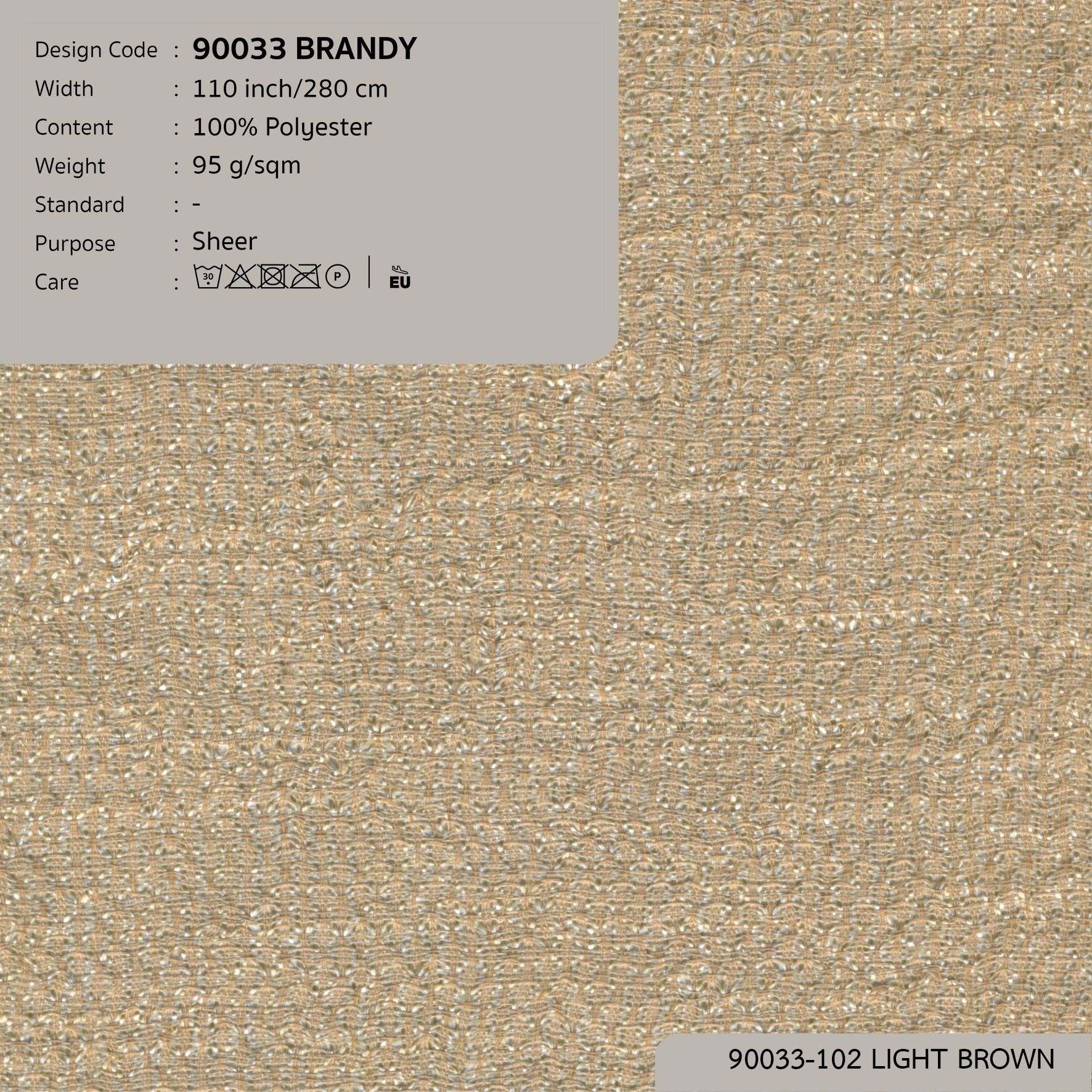 90033 vải màn rèm gió BRANDY tại DOLCE Gallery