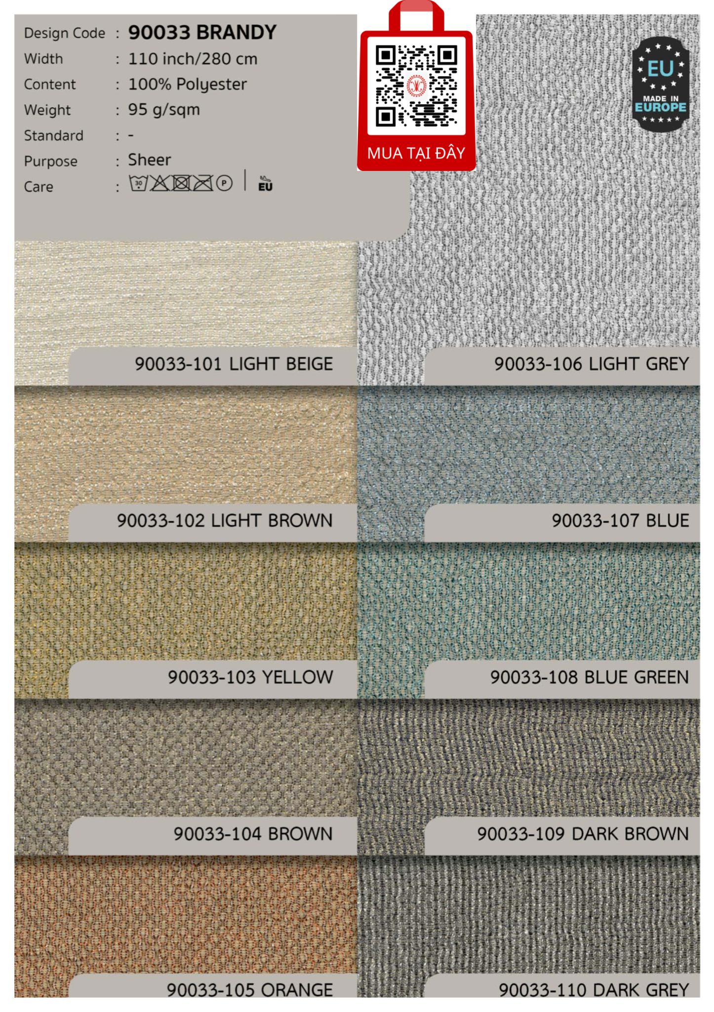 Vải màn rèm gió 2024 Something Precious Sheer And Voile Fabrics I