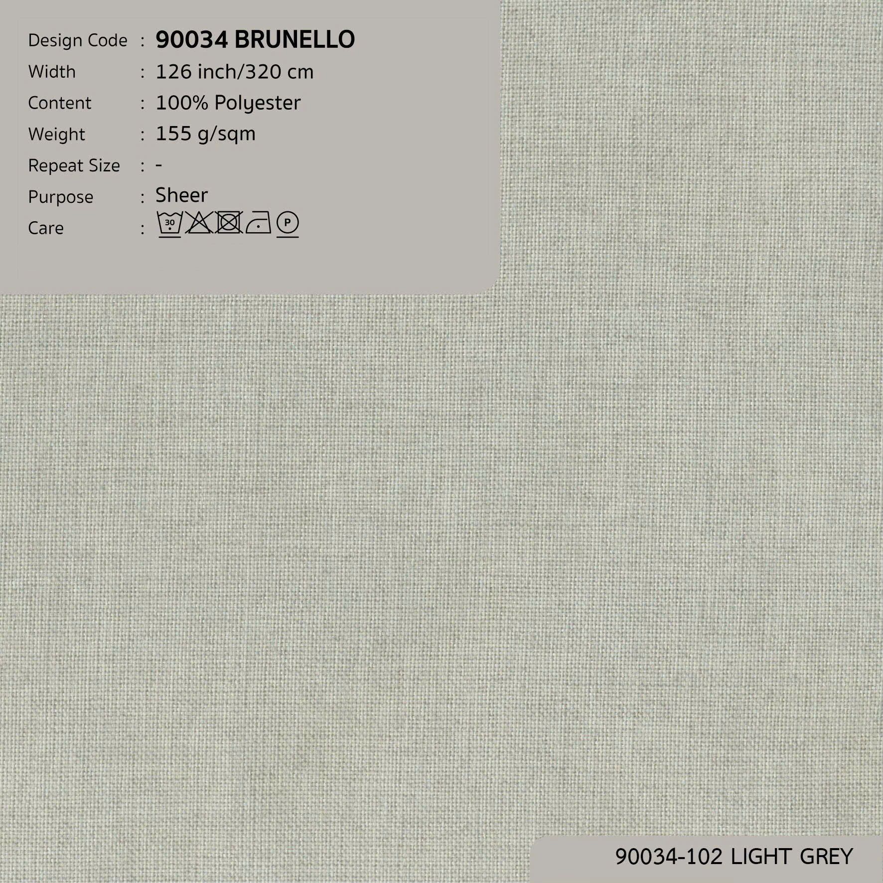 90034 vải màn rèm gió BRUNELLO 4 màu copyright 2023
