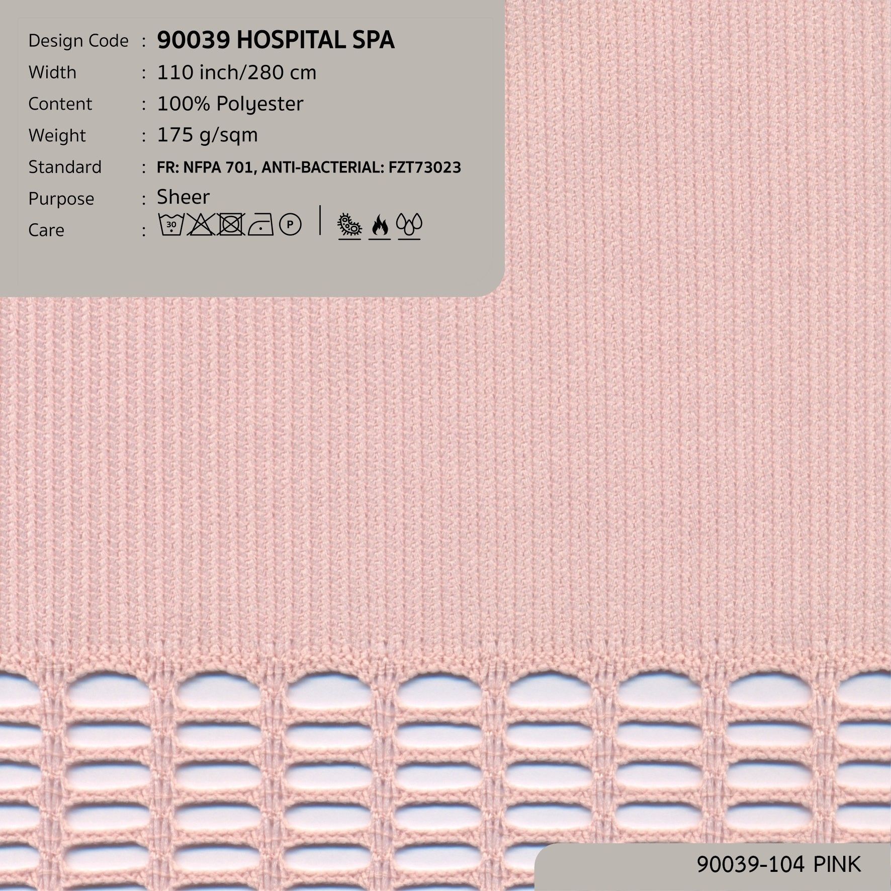 90039 Vải Màn Rèm Cửa Hospital and Spa 2024 tại nhà máy