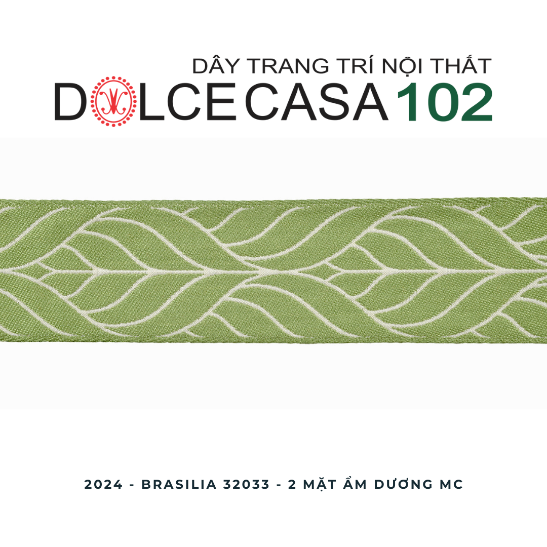  2024 dây trang trí BRASILIA 32033 dệt jacquard có sẵn tại nhà máy 