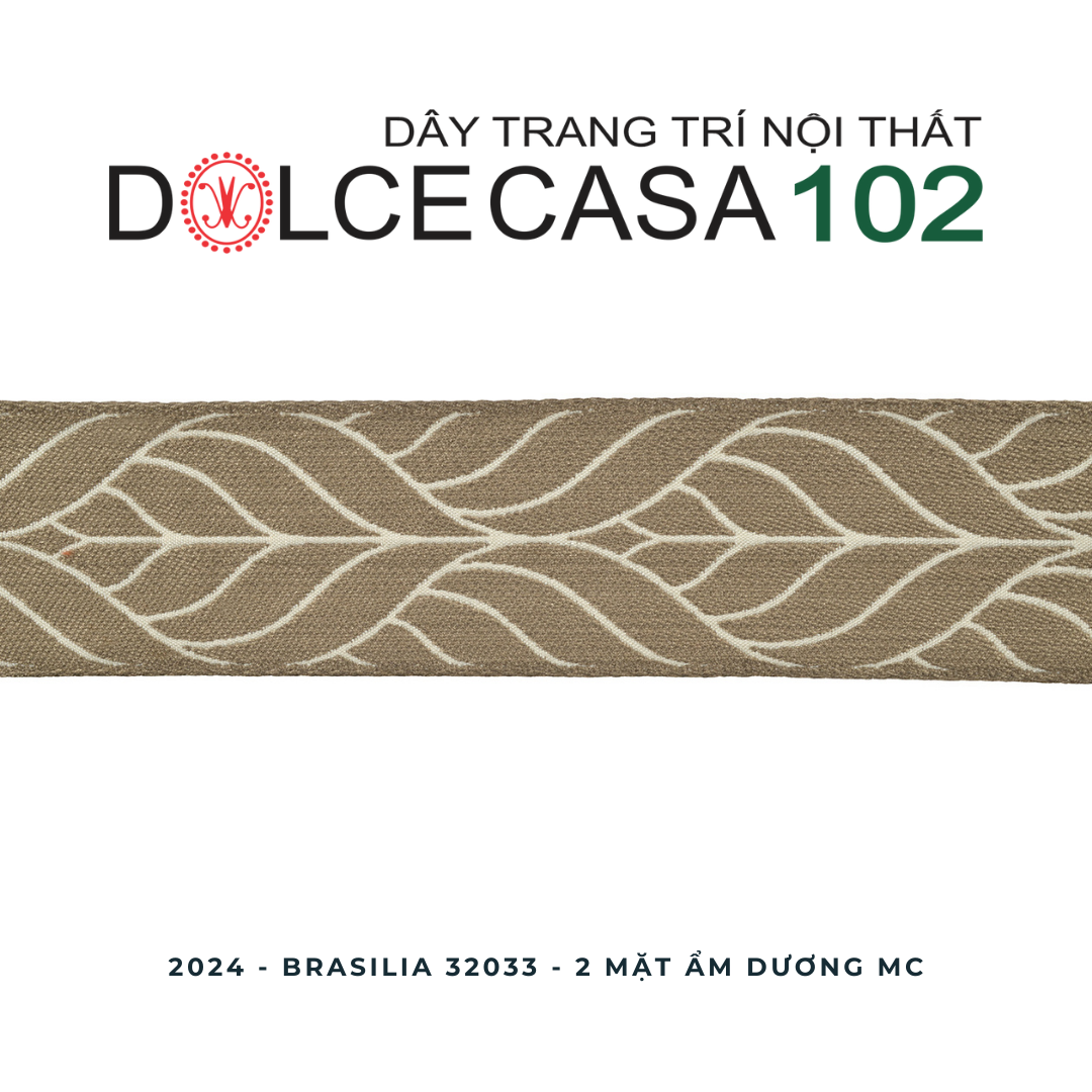  2024 dây trang trí BRASILIA 32033 dệt jacquard có sẵn tại nhà máy 