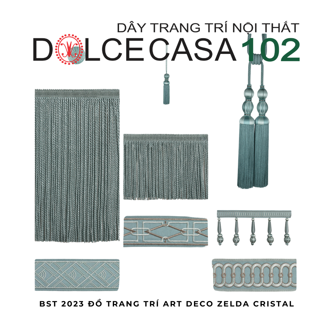 Art Deco 2023 ZELDA đồ trang trí Cristal có sẵn tại kho nhà SX