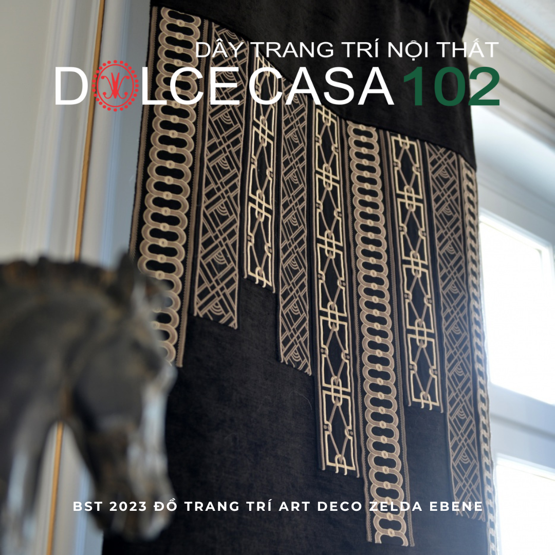 Art Deco 2023 ZELDA đồ trang trí Ebene có sẵn tại kho nhà SX