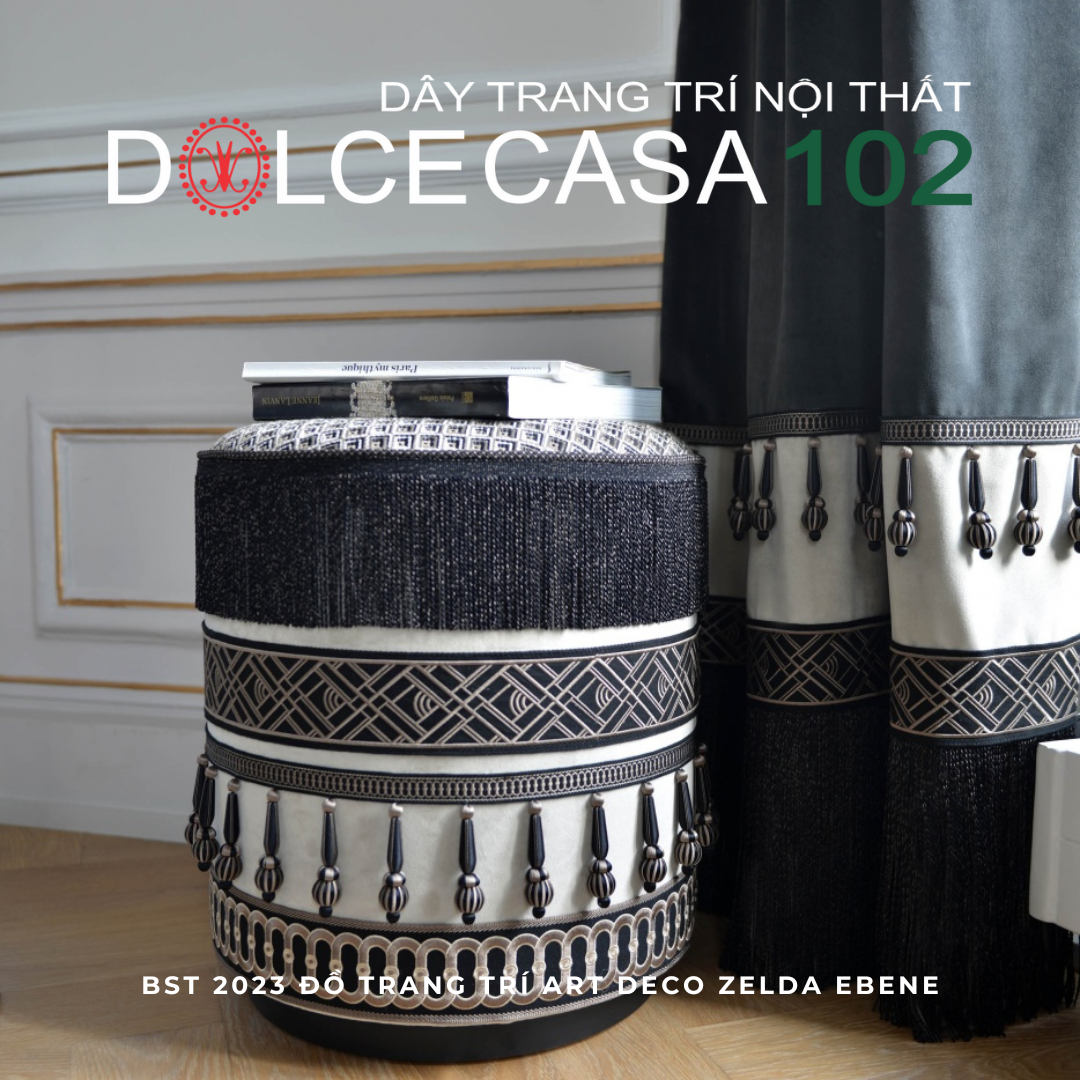 Art Deco 2023 ZELDA đồ trang trí Ebene có sẵn tại kho nhà SX