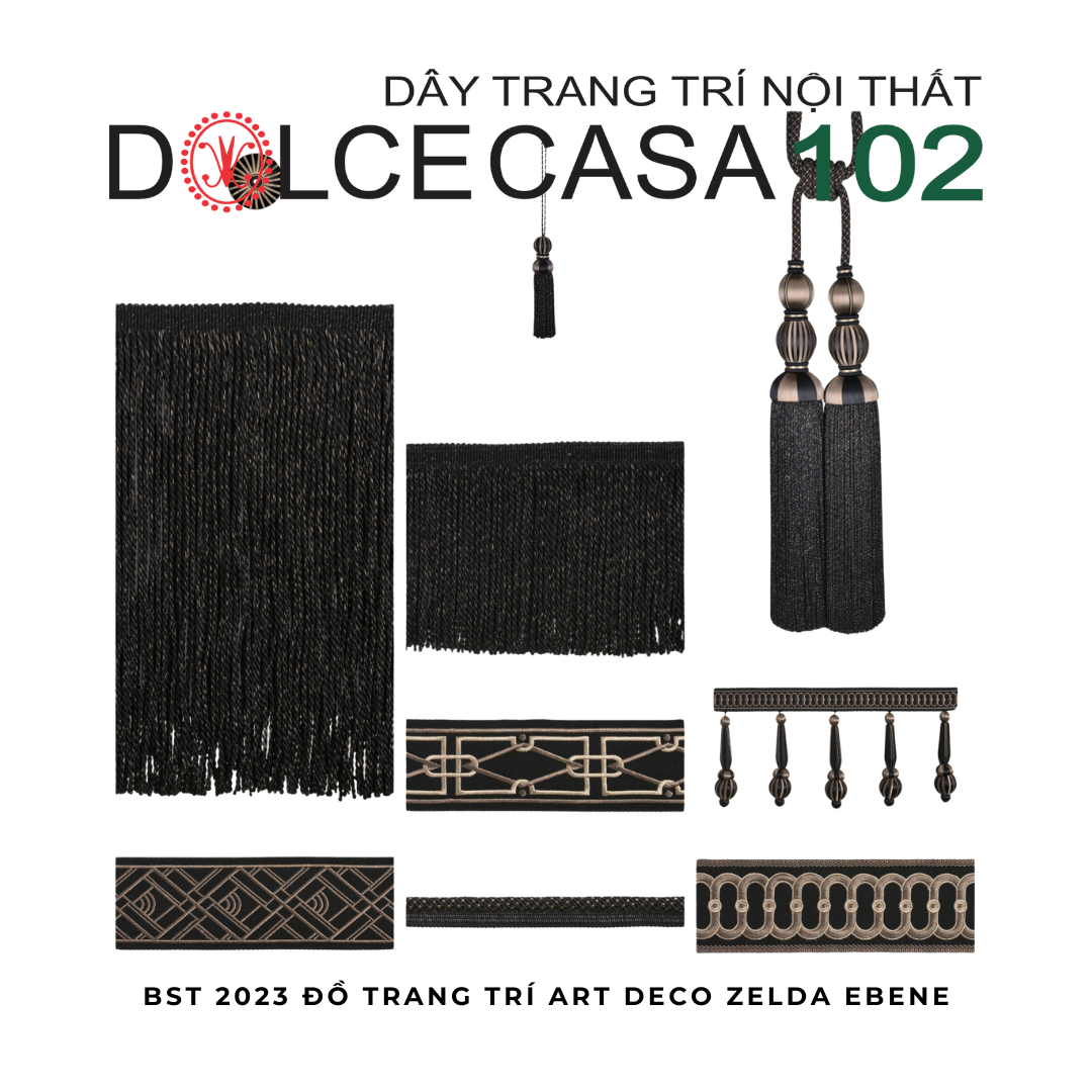 Art Deco 2023 ZELDA đồ trang trí Ebene có sẵn tại kho nhà SX