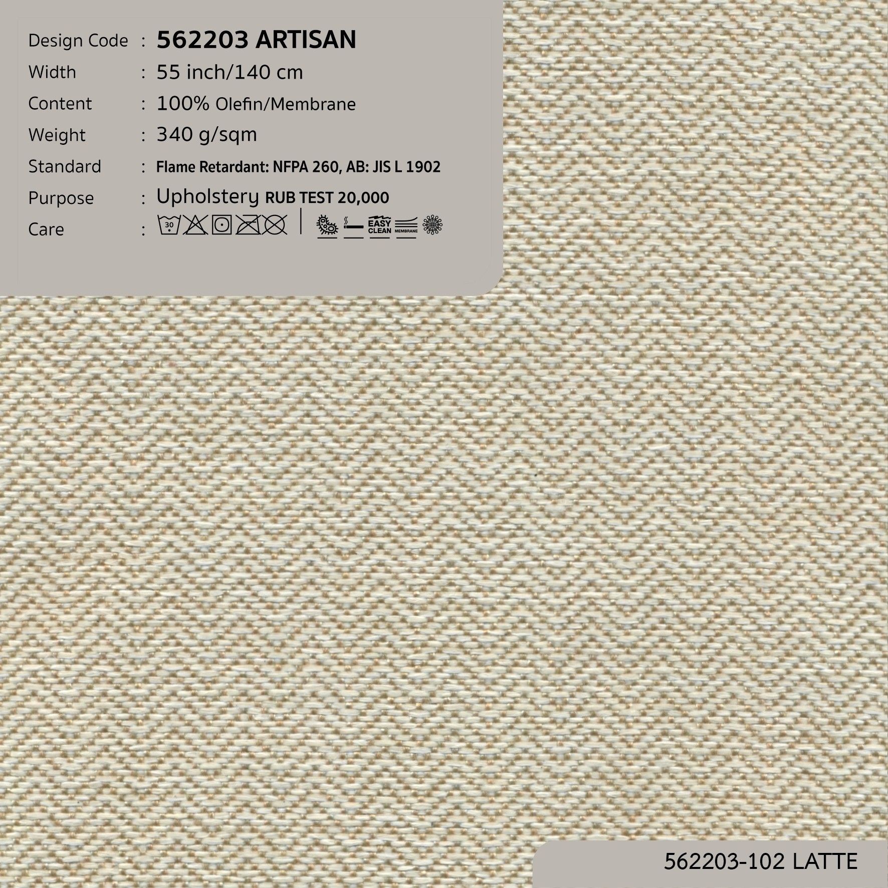 562203 vải bọc nệm ghế ARTISAN tại nhà máy