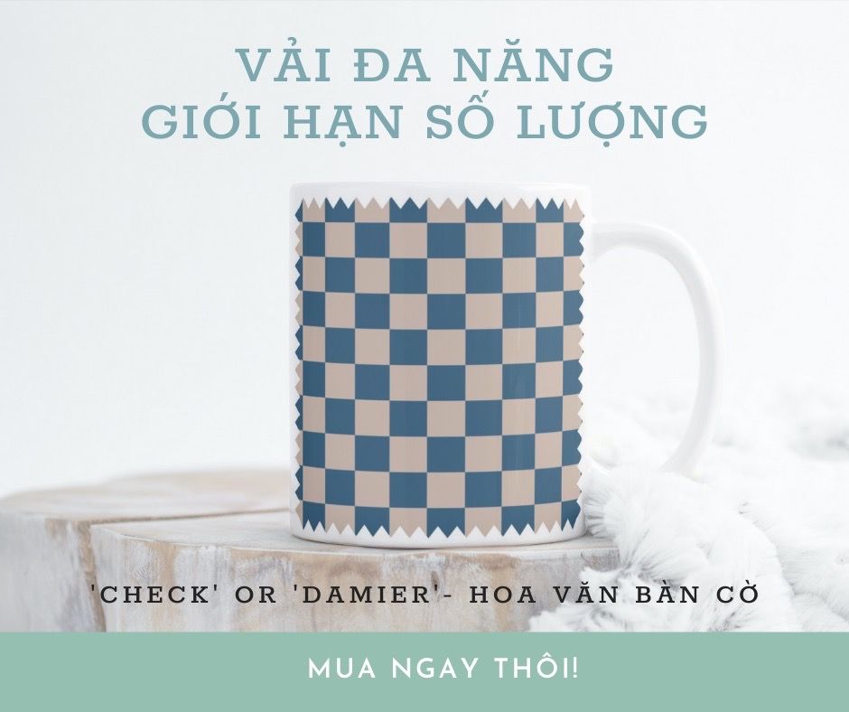 VẢI ĐA NĂNG HOA VĂN CHESS DAMIER