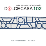  2024 dây trang trí CHICAGO 32035 dệt jacquard có sẵn tại nhà máy 