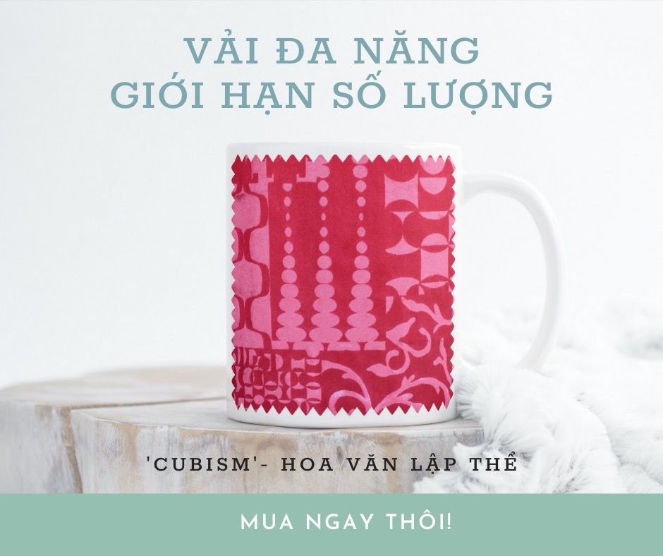 VẢI ĐA NĂNG HOA VĂN CUBISM