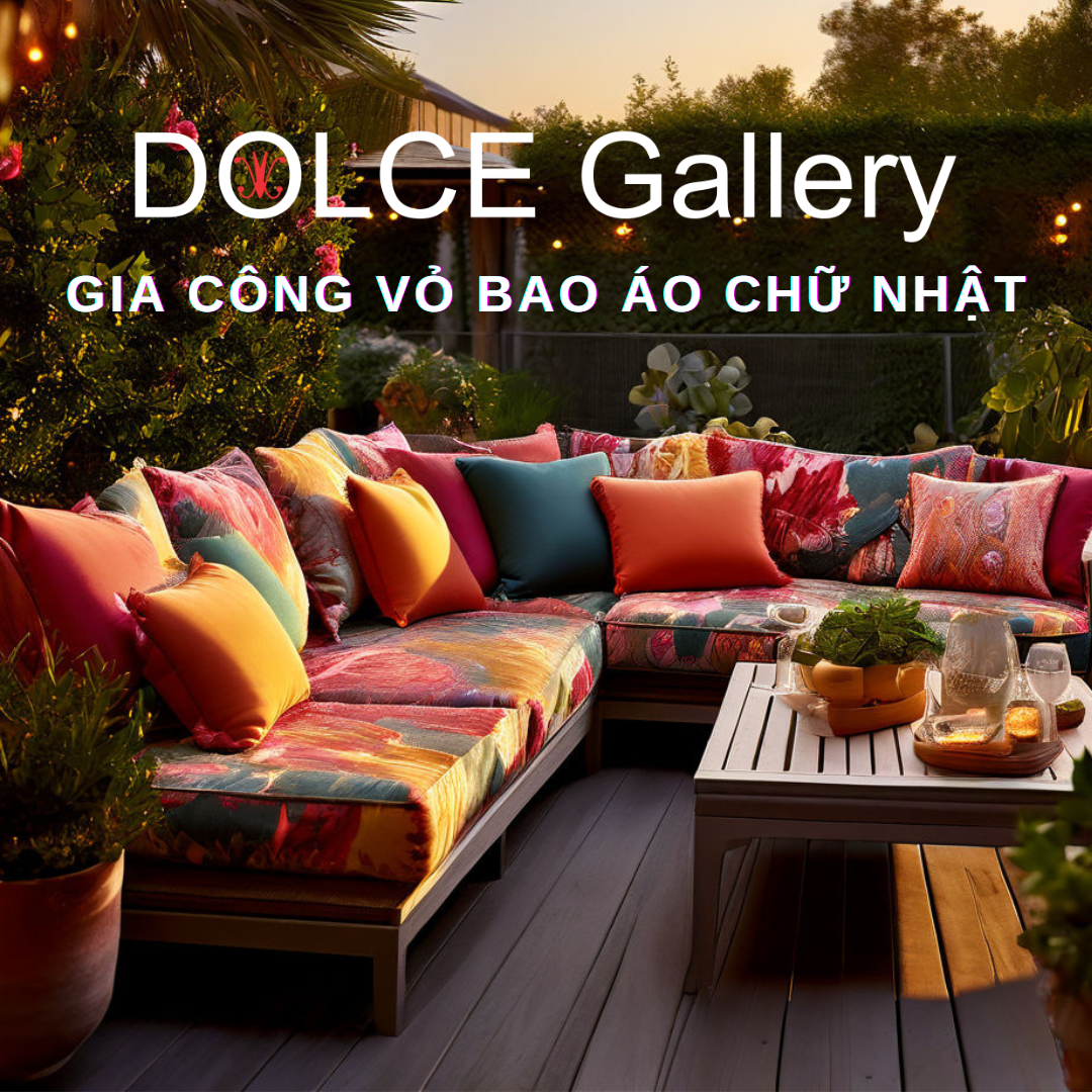 dolcecolor gia công vỏ bao áo gối trang trí chữ nhật chuẩn khách sạn