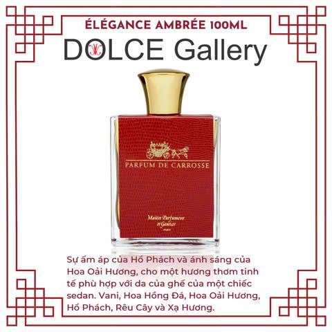 Elégance Ambrée nước hoa xe hơi đa năng Parfumeur Gantier Pháp 2024
